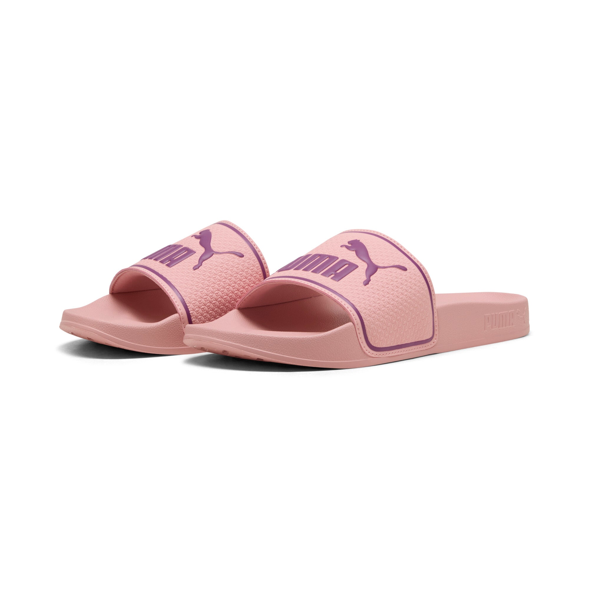 PUMA Badesandale "LEADCAT 20 BX" gepolsterter Lederriemen, geformtes Fußbett