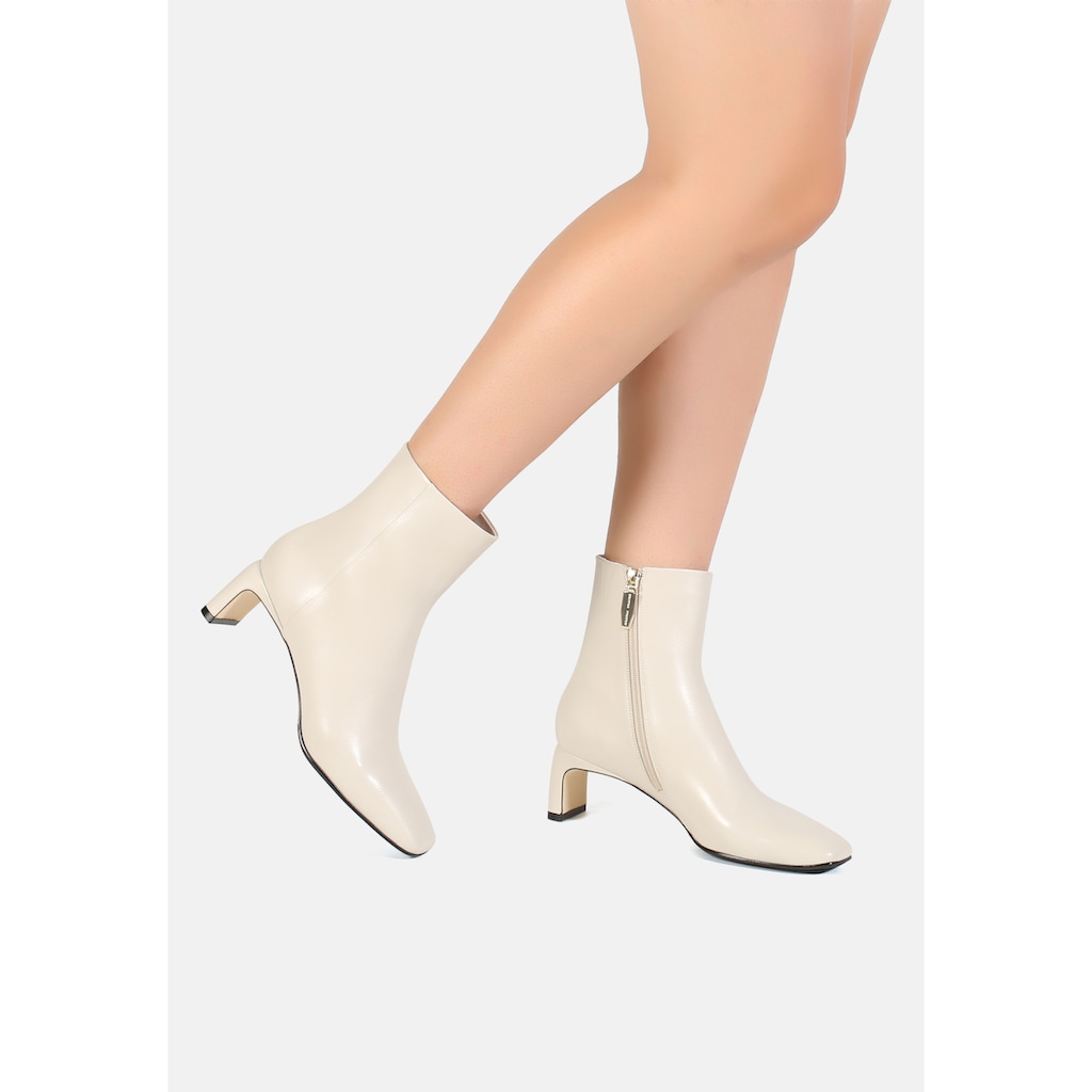 Schuhe Stiefeletten ekonika Stiefelette, mit praktischem Reißverschluss weiß
