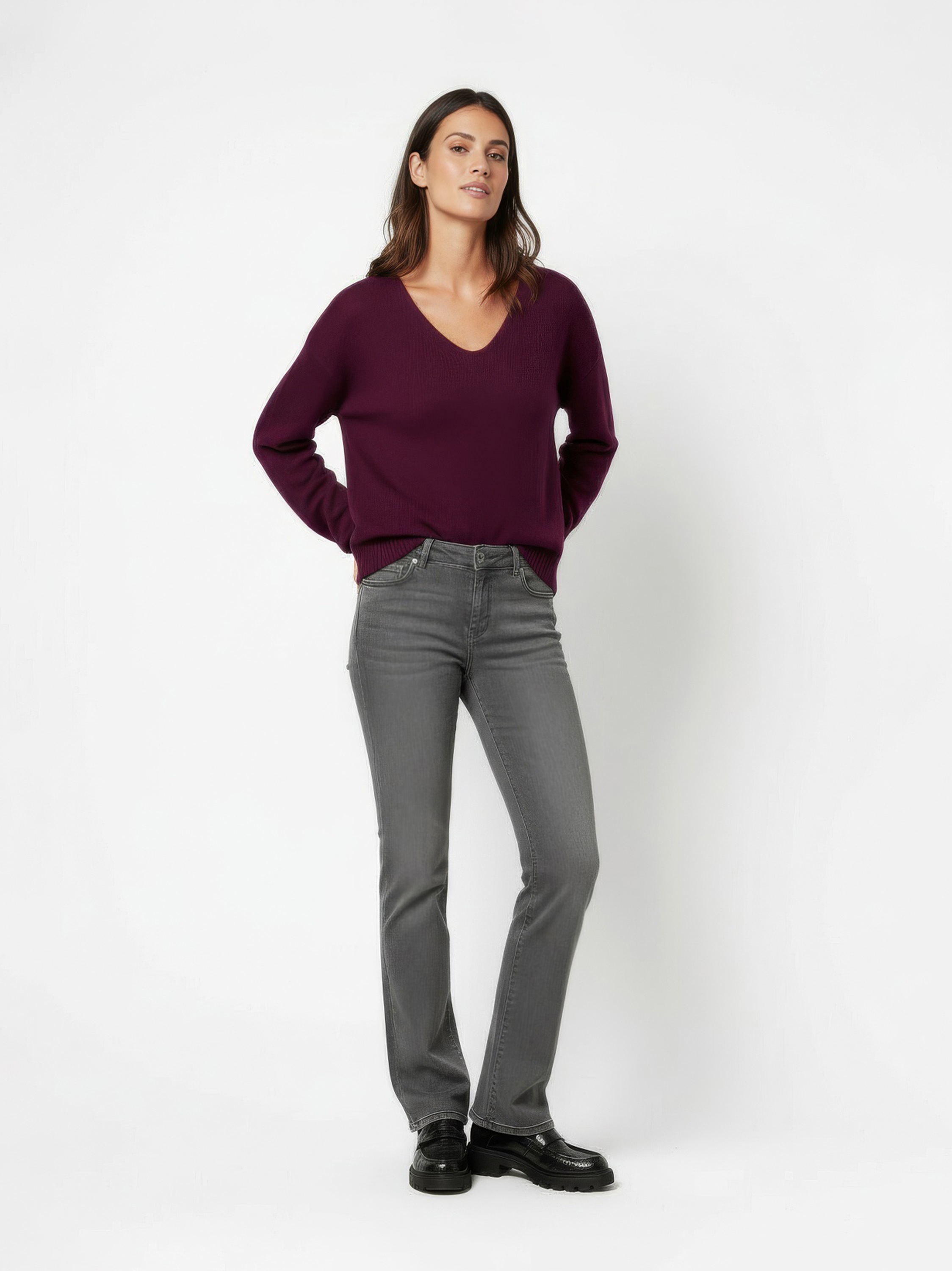 TONI Bootcut-Jeans "Jeans Perfect Shape Bootcut" Slim-Fit in elastischem Ma günstig online kaufen