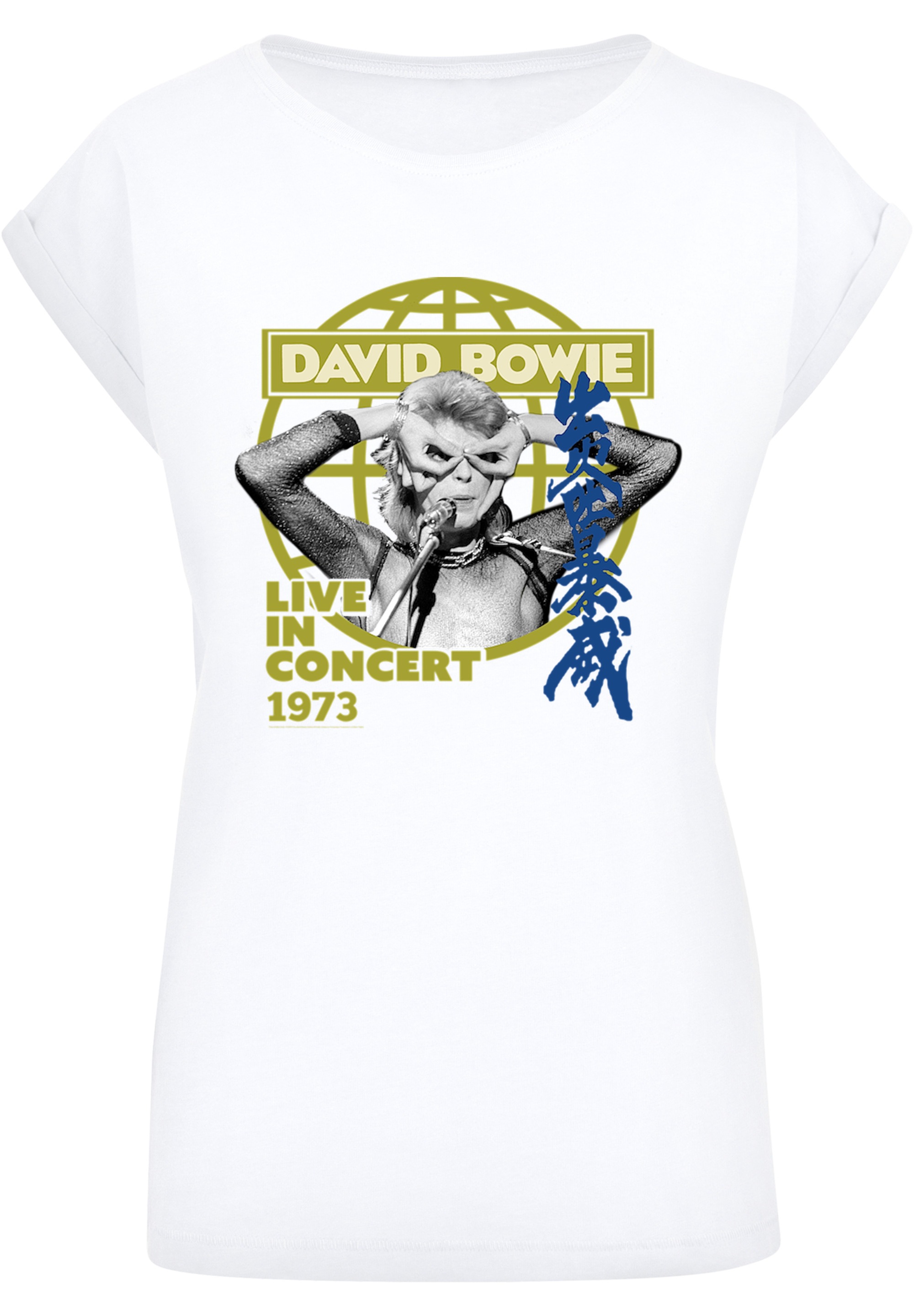 F4NT4STIC T-Shirt »David Bowie Live in Concert 1973«, Print