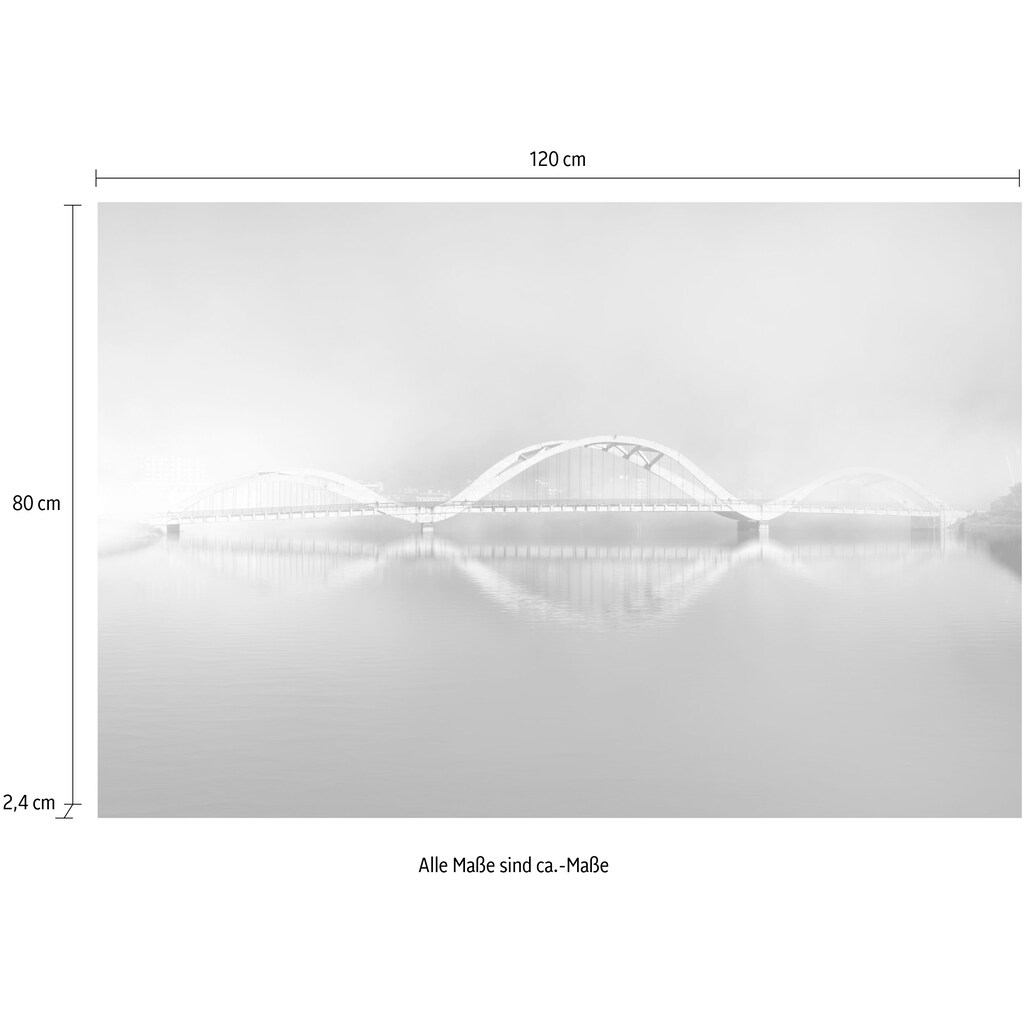 queence Acrylglasbild »Brücke«