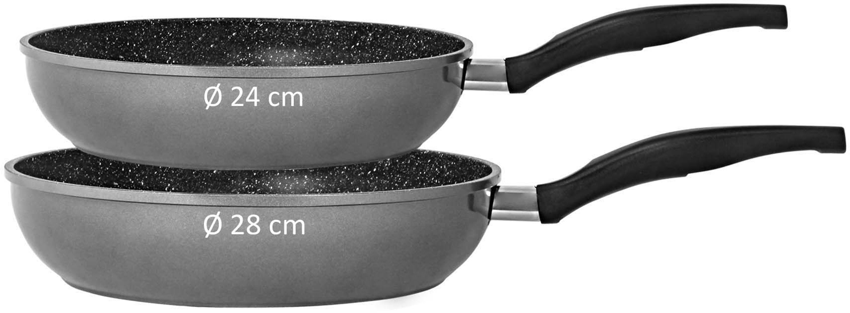 STONELINE Schmorpfanne Aluminium 1 Stk. tlg. Induktion