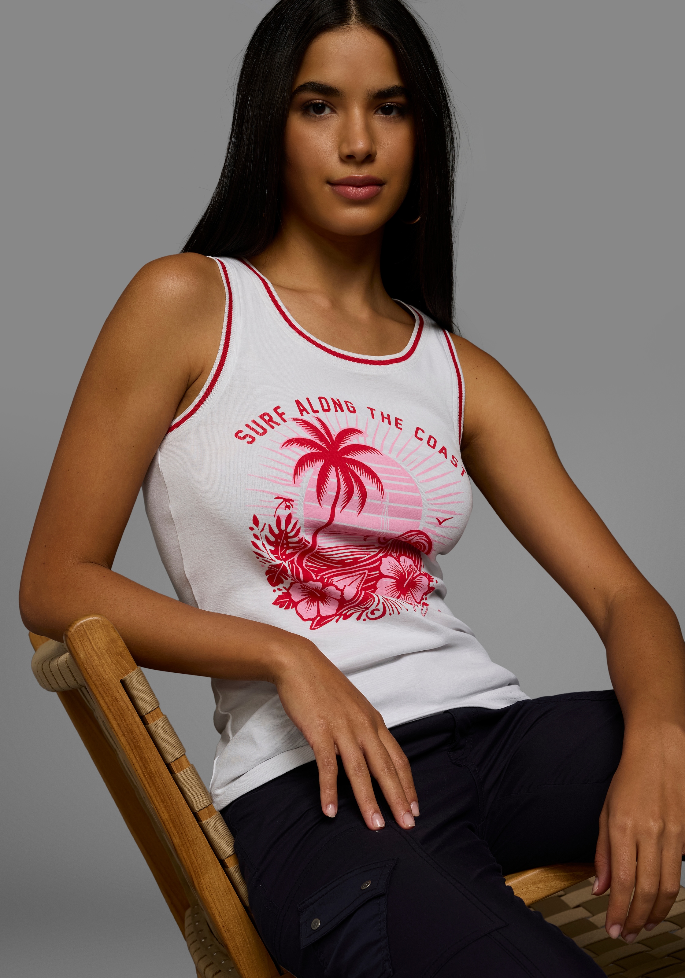 KangaROOS Tanktop, mit collem Sommer-Logo-Print - NEUE KOLLEKTION günstig online kaufen