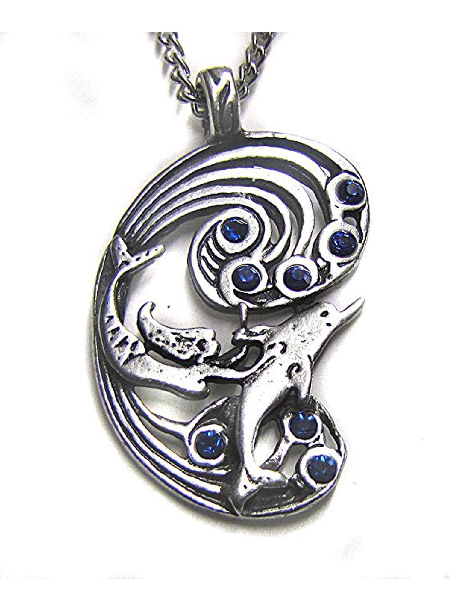 Adelia´s Amulett »Amulett Anhänger«, Meerjungfrau und Delphin - Für Harmonie und Freude