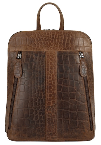 Cluty Cityrucksack echt Leder