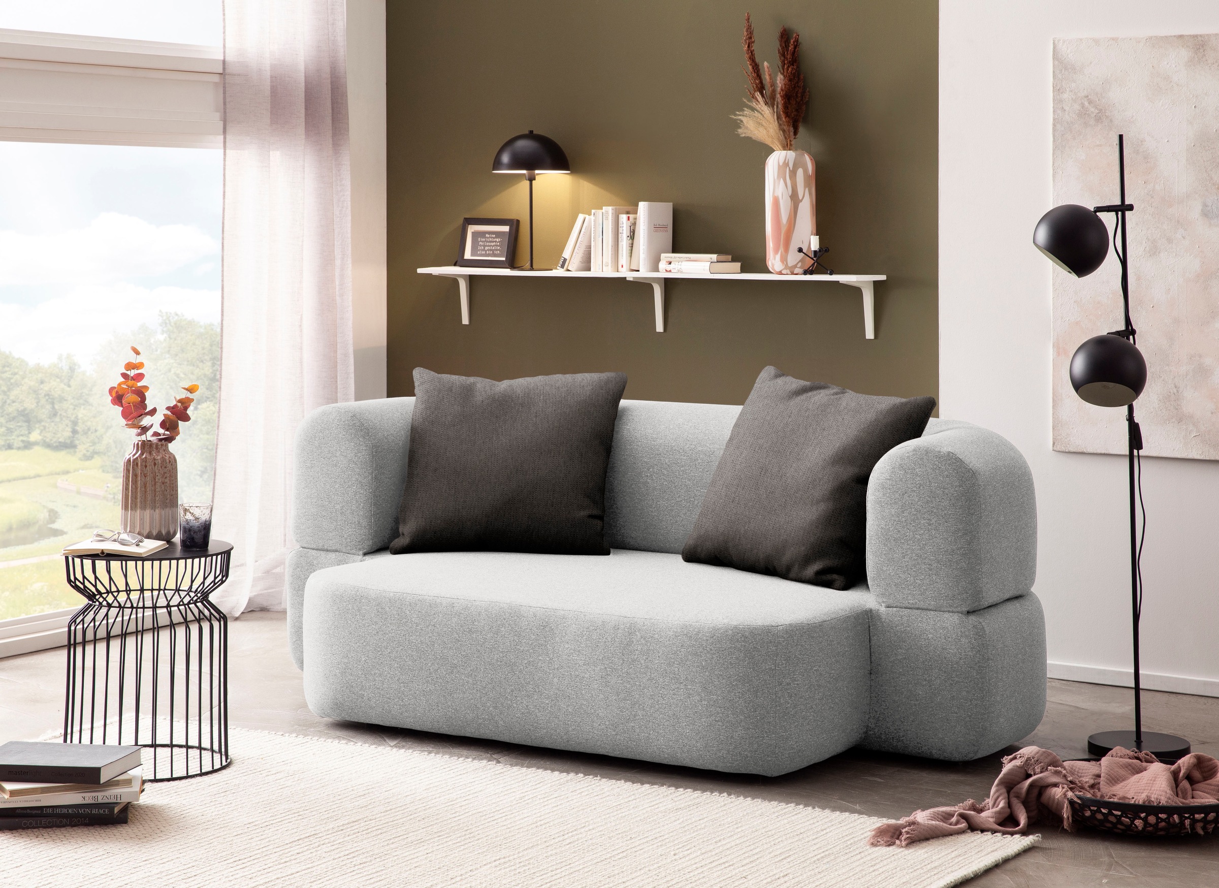 INOSIGN Schlafsofa "Denair oval Federkern, Bettsofa, organisches Design. Br günstig online kaufen