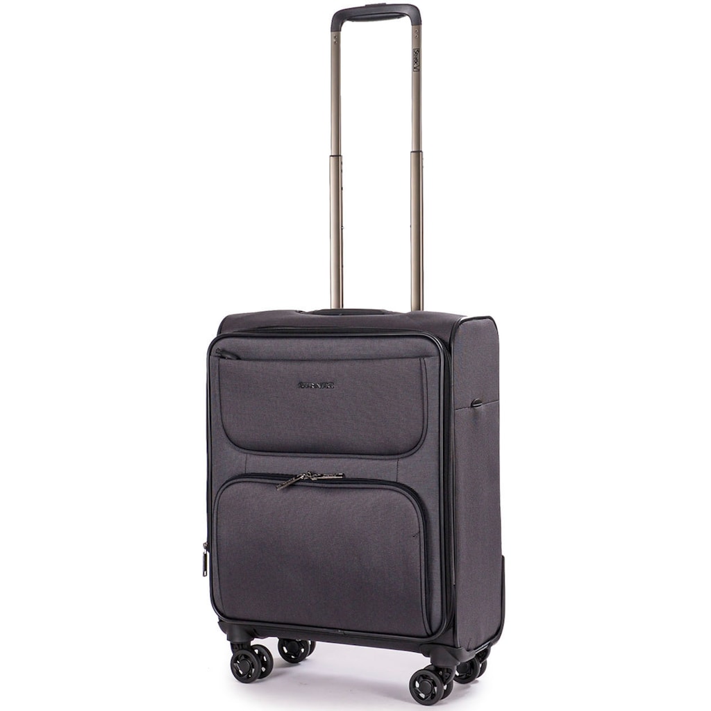 Stratic Weichgepäck-Trolley »Bendigo Light + S, black«, 4 Rollen