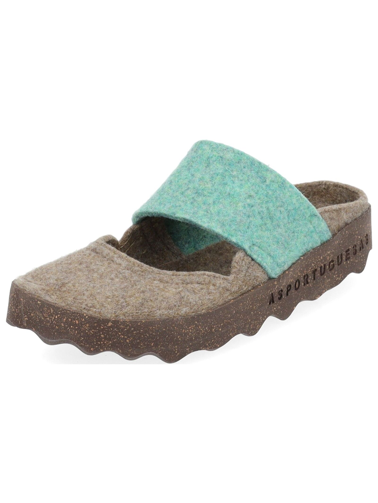 ASPORTUGUESAS Damen Pantolette "Asportuguesas Pantoletten Filz", Gr. 41, beige, Filz, Schuhe