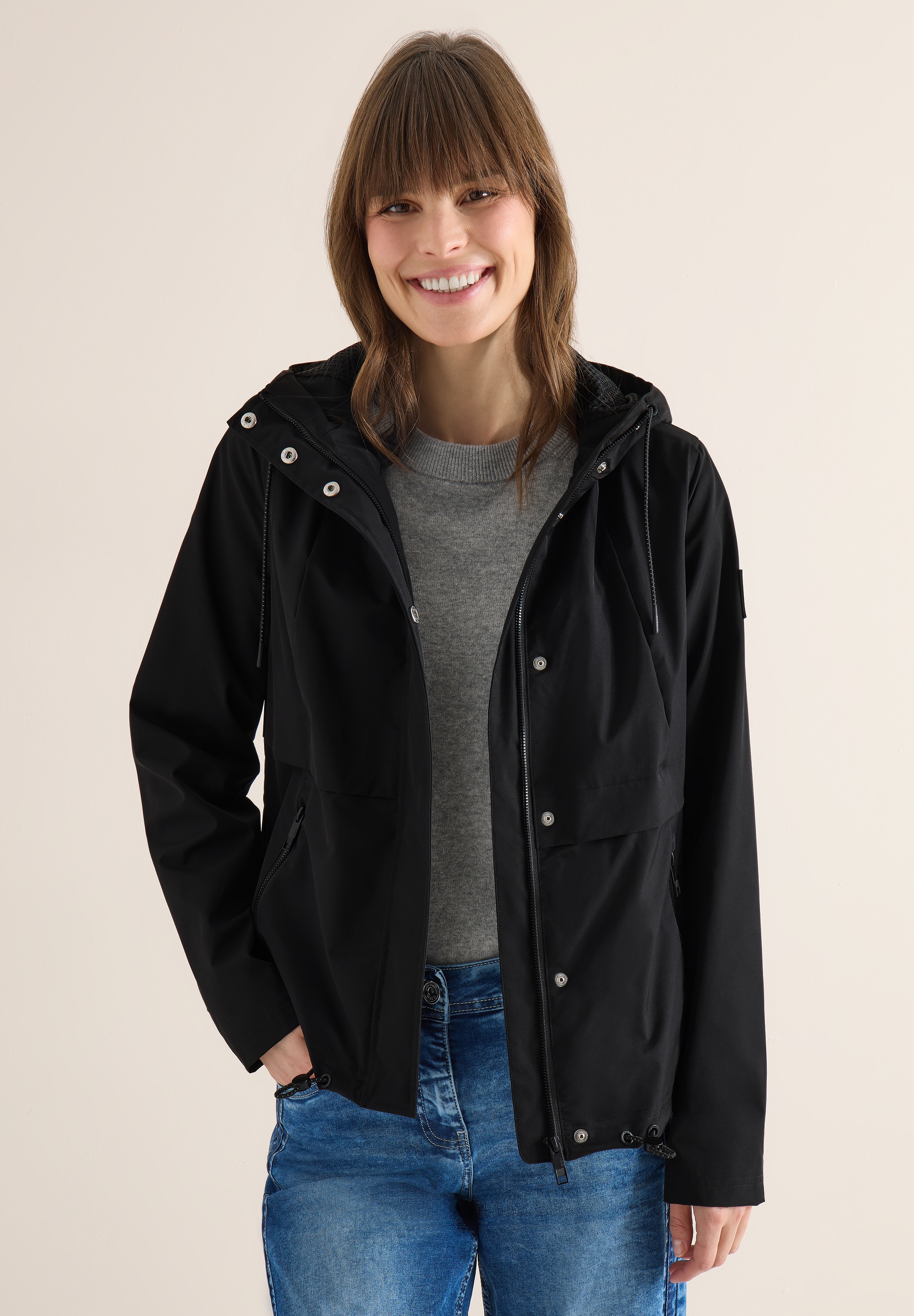 Cecil Windbreaker mit Kapuze mit Kapuze