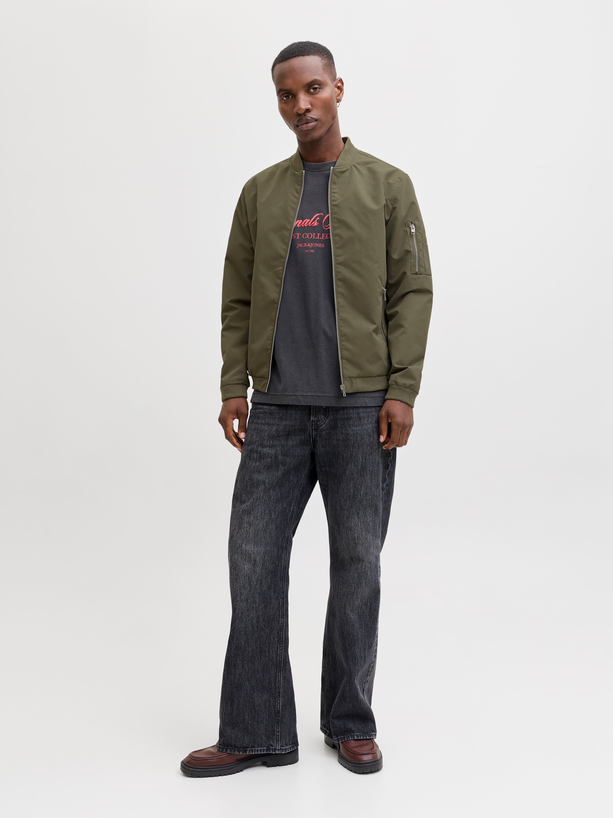 Jack & Jones Blouson Bomber Rush Dusty Olive S Homme 4