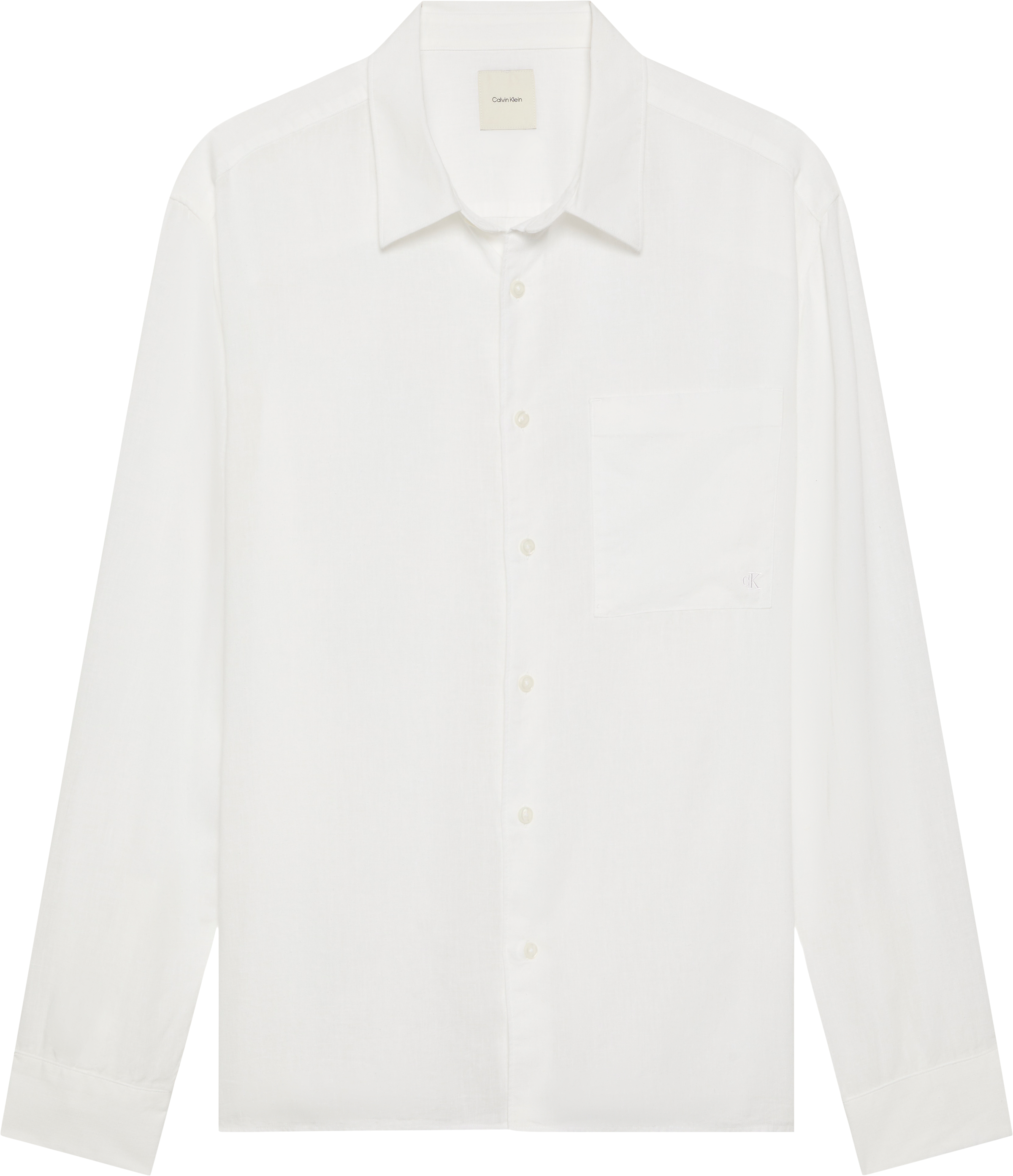 Calvin Klein Leinenhemd "SOLID LINEN CLASSIC" Kentkragen, Regular Fit, Lein günstig online kaufen