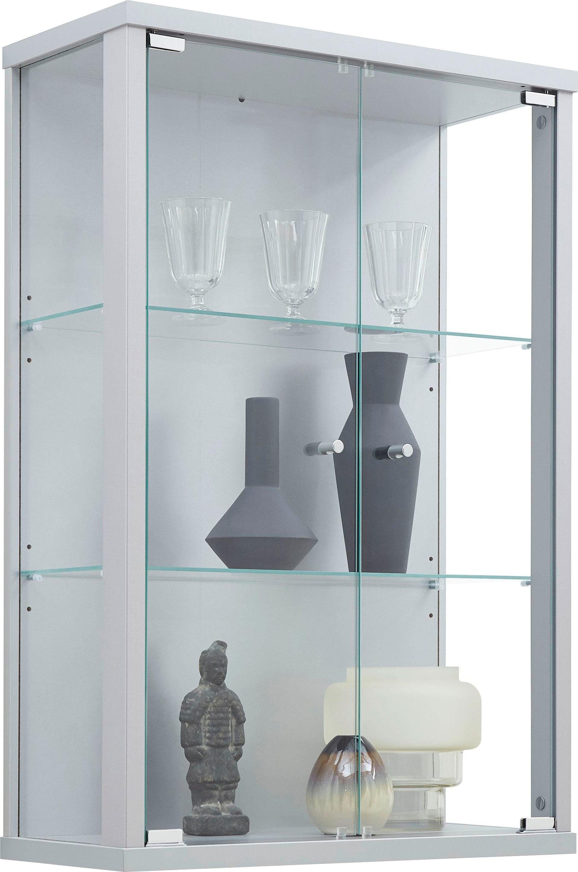 fif möbel Vitrine "OPTIMA", Hängevitrine/Glasvitrine 2x Glastür,perfekt für Sammler,Sammlervitrine