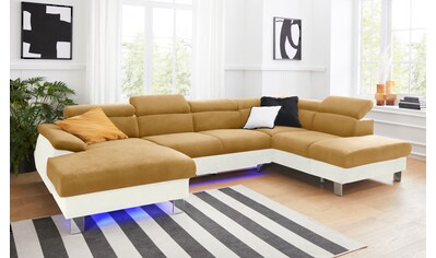 COTTA Wohnlandschaft »Komaris«, inklusive Kopfteilverstellung, wahlweise mit Bettfunktion und RGB-LED-Beleuchtung kaufen COTTA Wohnlandschaft »Komaris«, inklusive Kopfteilverstellung, wahlweise mit Bettfunktion und RGB-LED-Beleuchtung kaufen