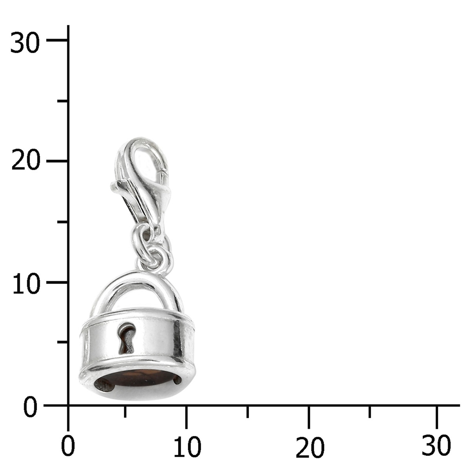 OSTSEE-SCHMUCK Kettenanhänger »Ostsee-Schmuck Charm-Einhänger Schloss Charm-Einhänger Schloss«, (1 tlg.)