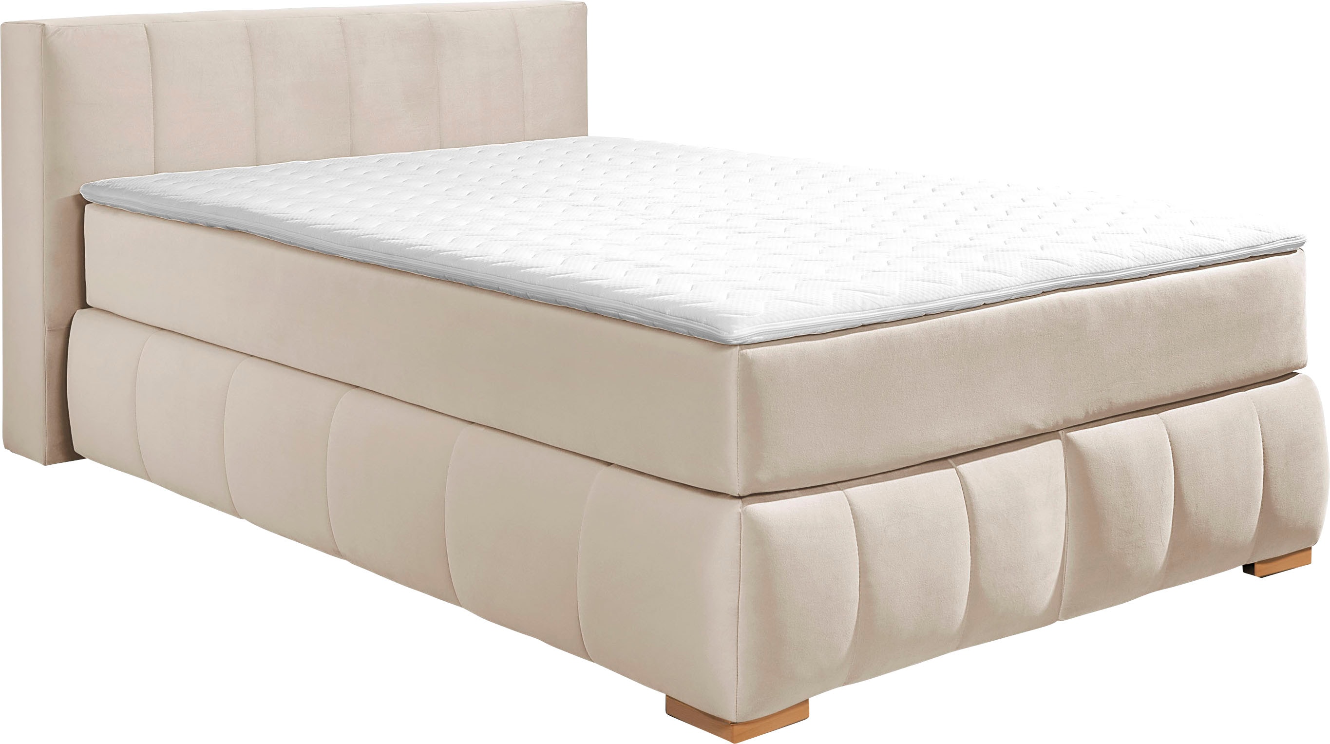 Home affaire 1100000002199 "Chelles" inkl. Topper, in XXL- Überlänge 220 cm, Unterbox mit feine Wölbung