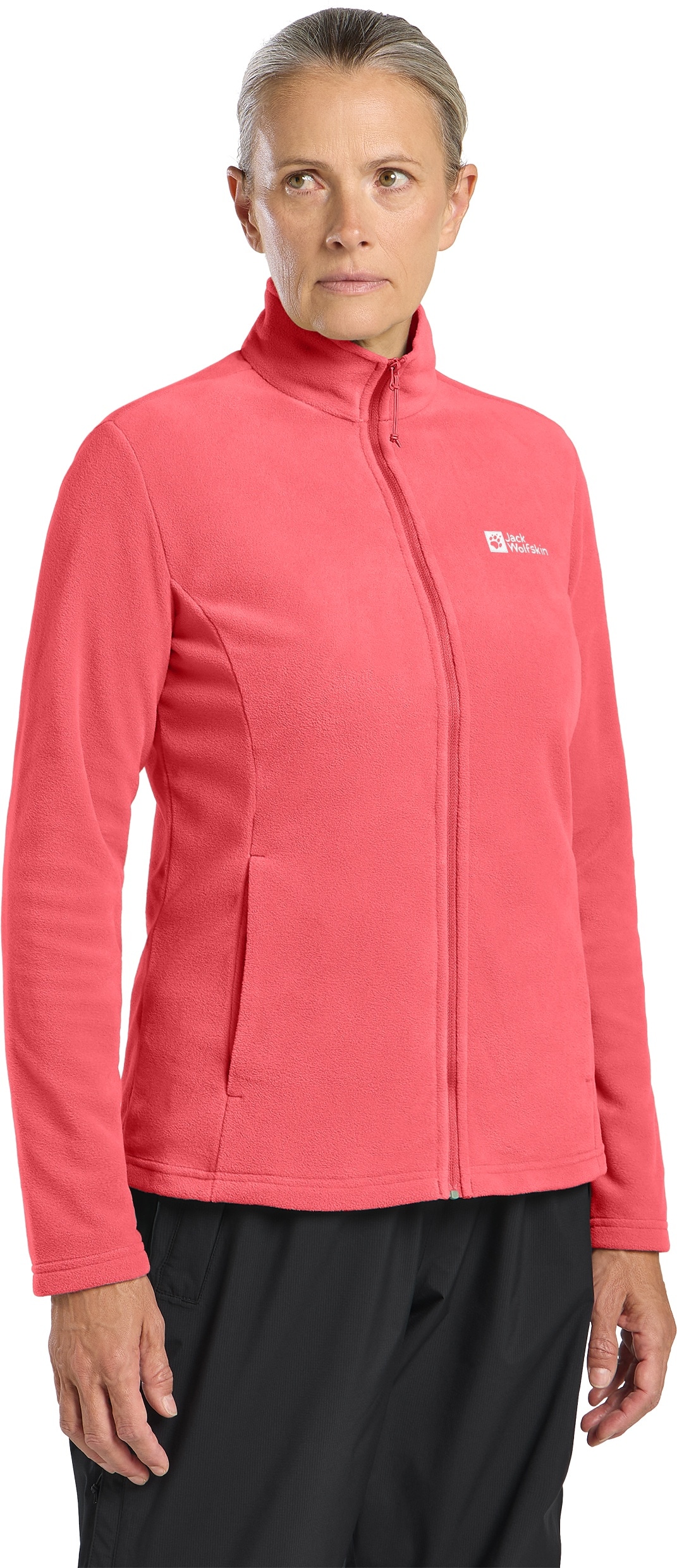 Jack Wolfskin Fleecejacke "TAUNUS FZ W" mit Polartec 100 Series-Gewebe, schnell trocknend, atmungsaktiv