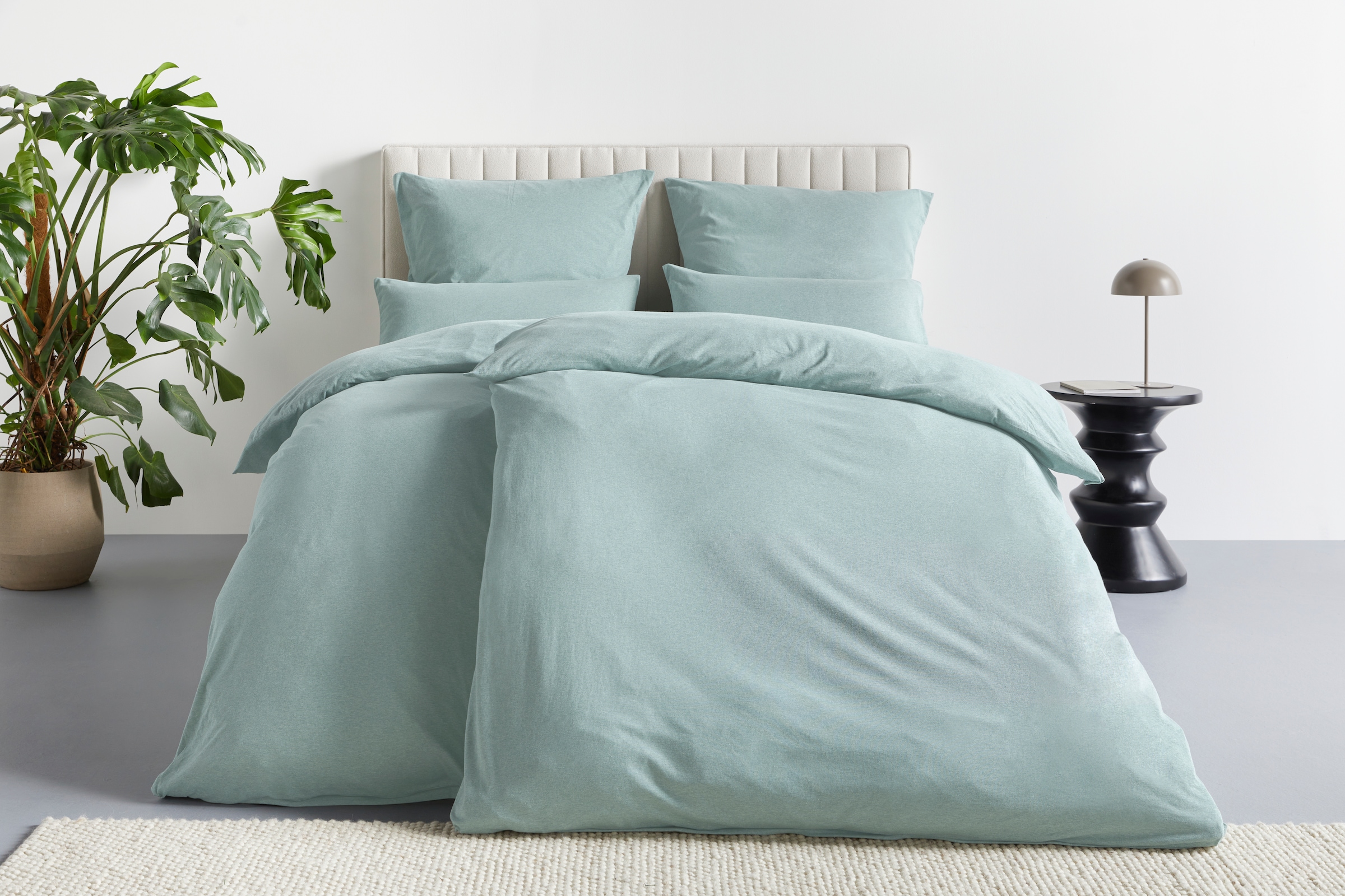 my home Bettwäsche »Valje« 2 Stk. tlg. NEUHEIT: ab Größe 135x200 cm, Jersey Qualität in Melange-Optik