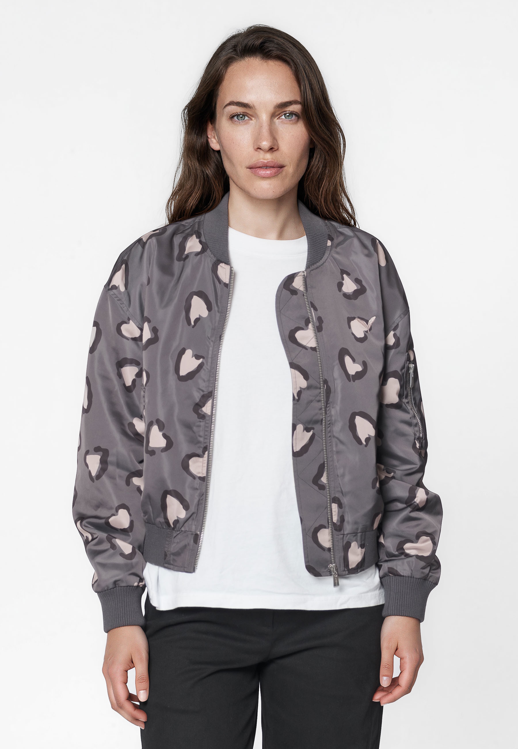 Kleinigkeit Bomberjacke »Kleinigkeit La Bomba Jacket AOP« 1 Stk. tlg. ohne Kapuze