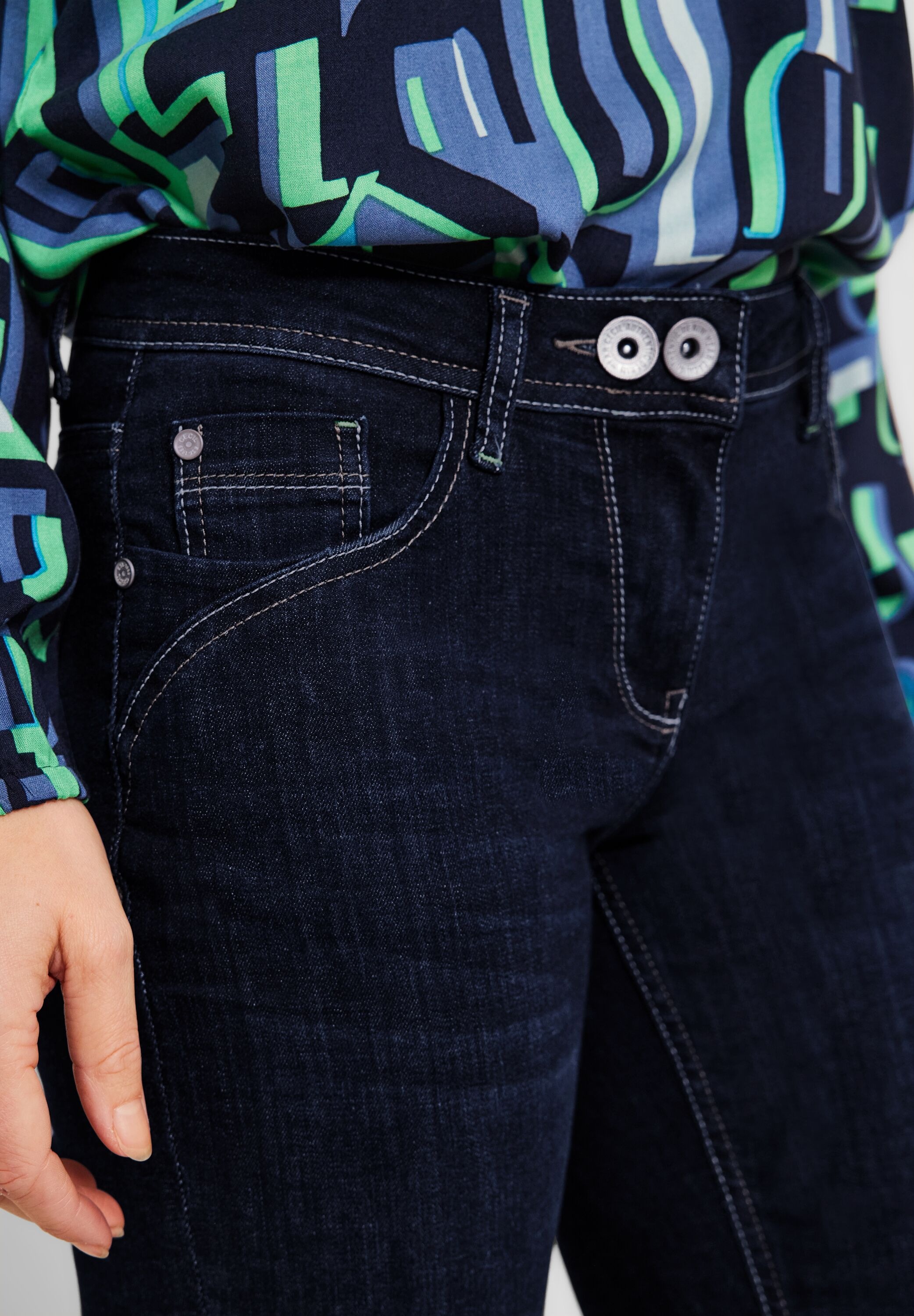 Cecil Slim-fit-Jeans, 5-Pocket-Style
