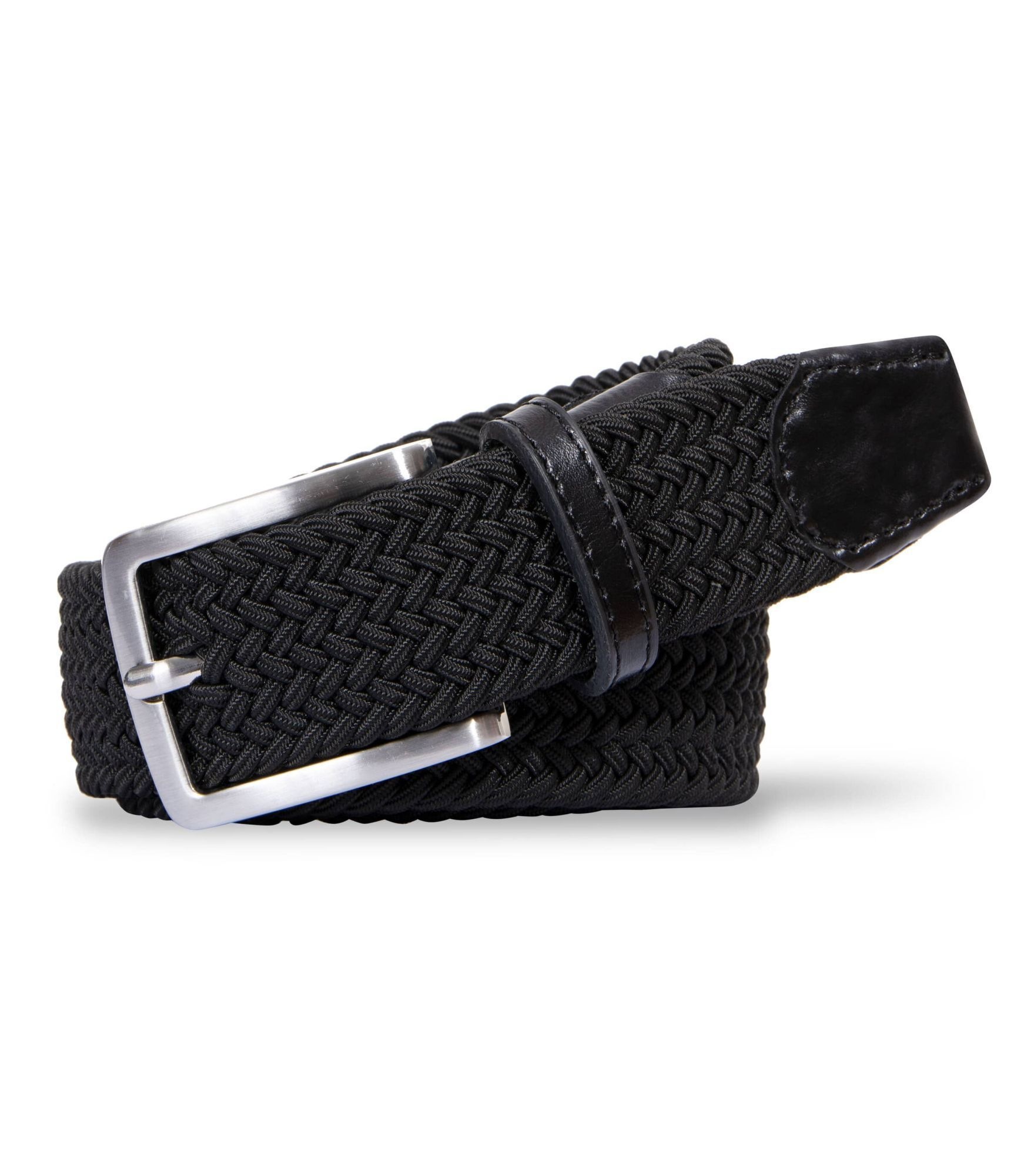 Stretchgürtel MEYER "Gürtel", Herren, Gr. 90cm, schwarz, Materialmix, bedruckt, Gürtel, im farbenfrohen Design