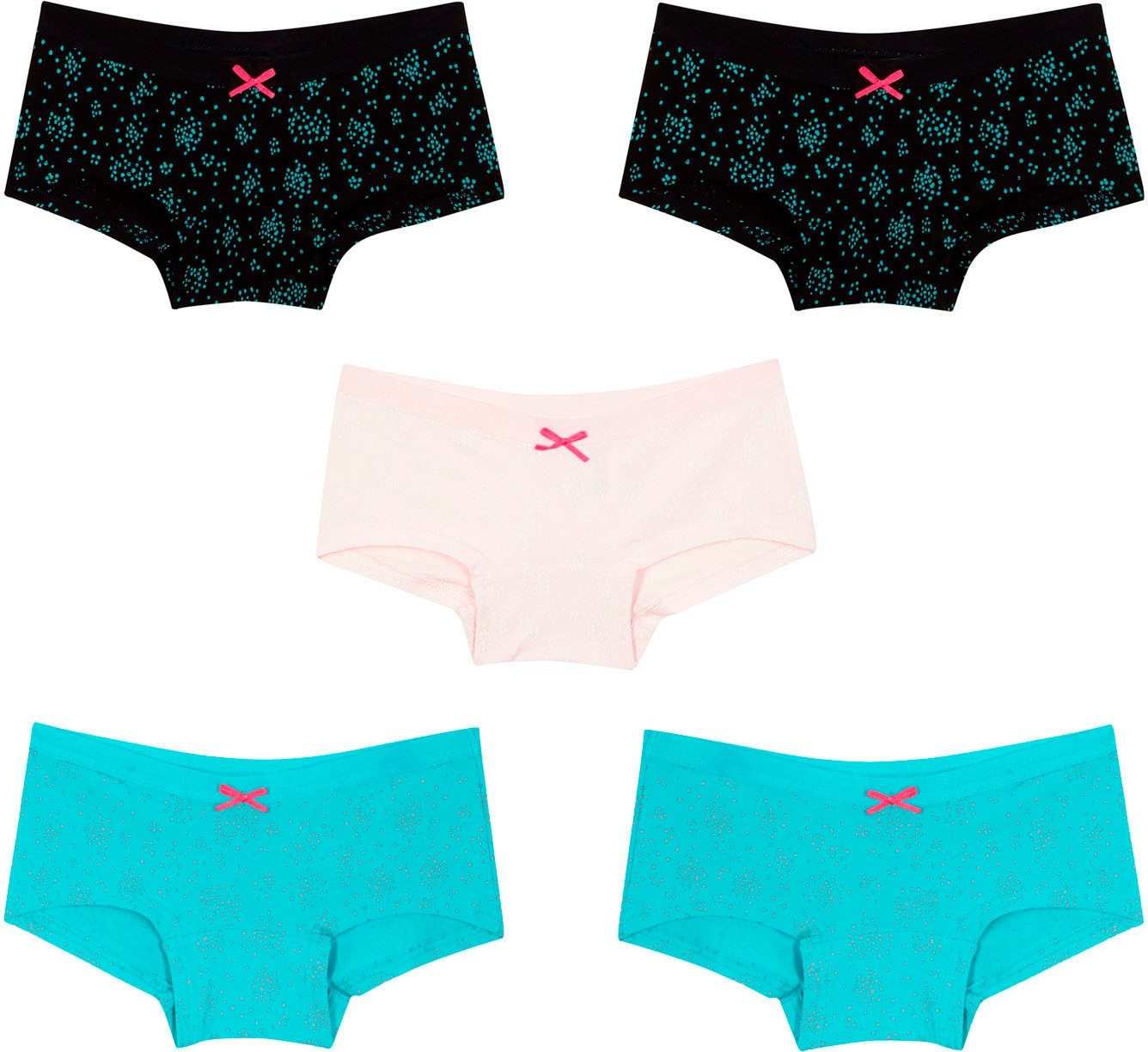 bonprix "Panty mit weicher Baumwolle (5er Pack)" Packung, 5 Stk. aus Baumwolle und Elasthan, bequeme Passform, pastellfarben