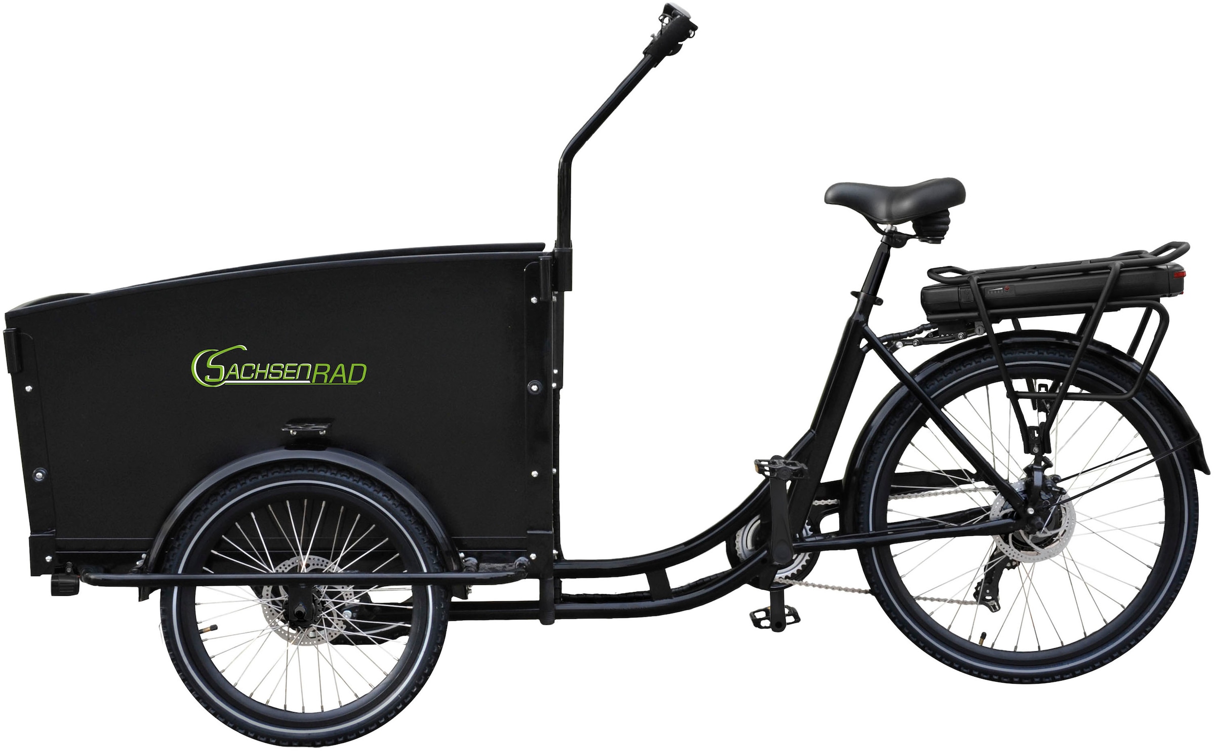 SachsenRad E-Bike, 7 Gang, Shimano, Shimano 7-Gang-Kettenschaltung, Heckmotor 250 W