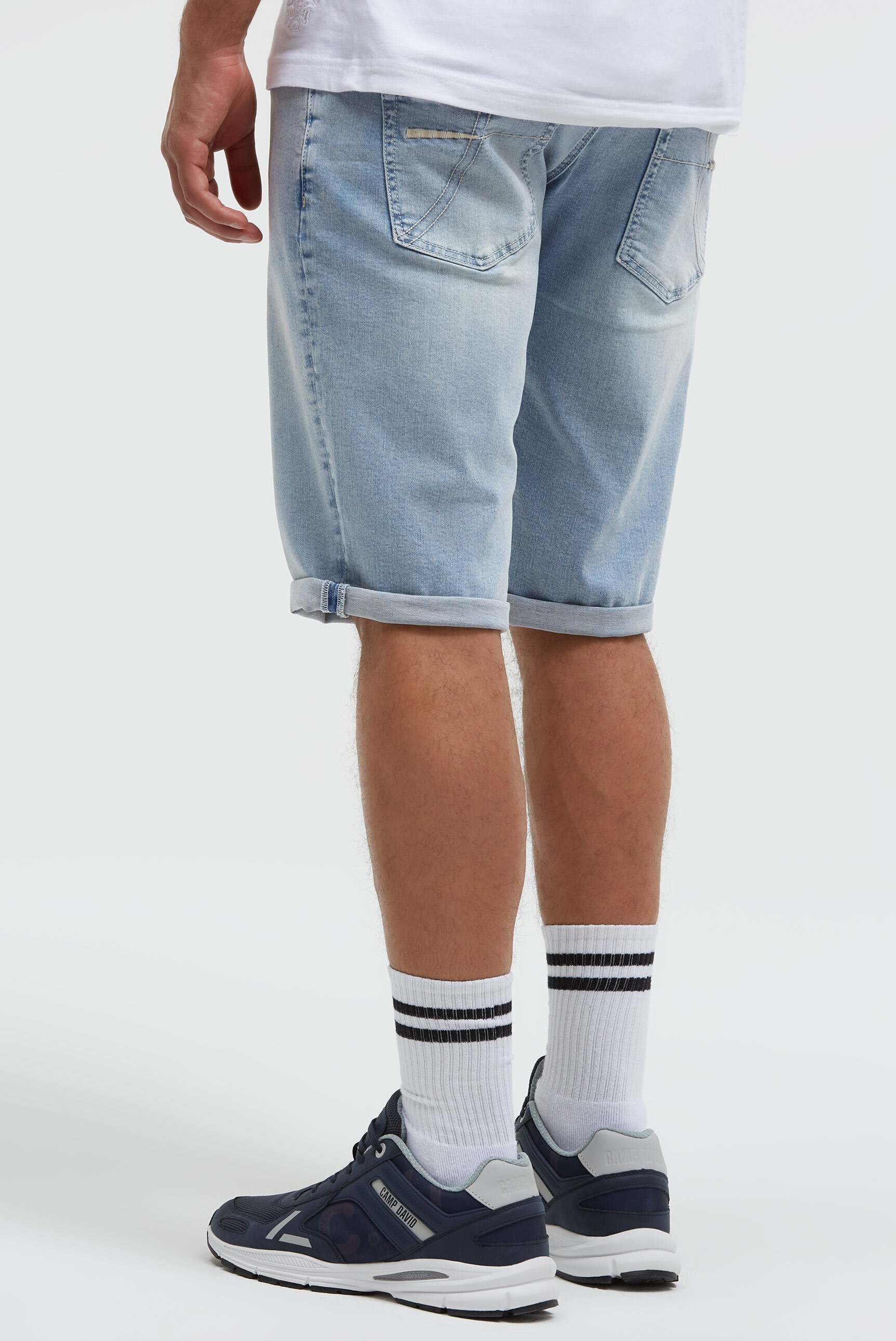 CAMP DAVID Jeansshorts mit Turn-Up Saum