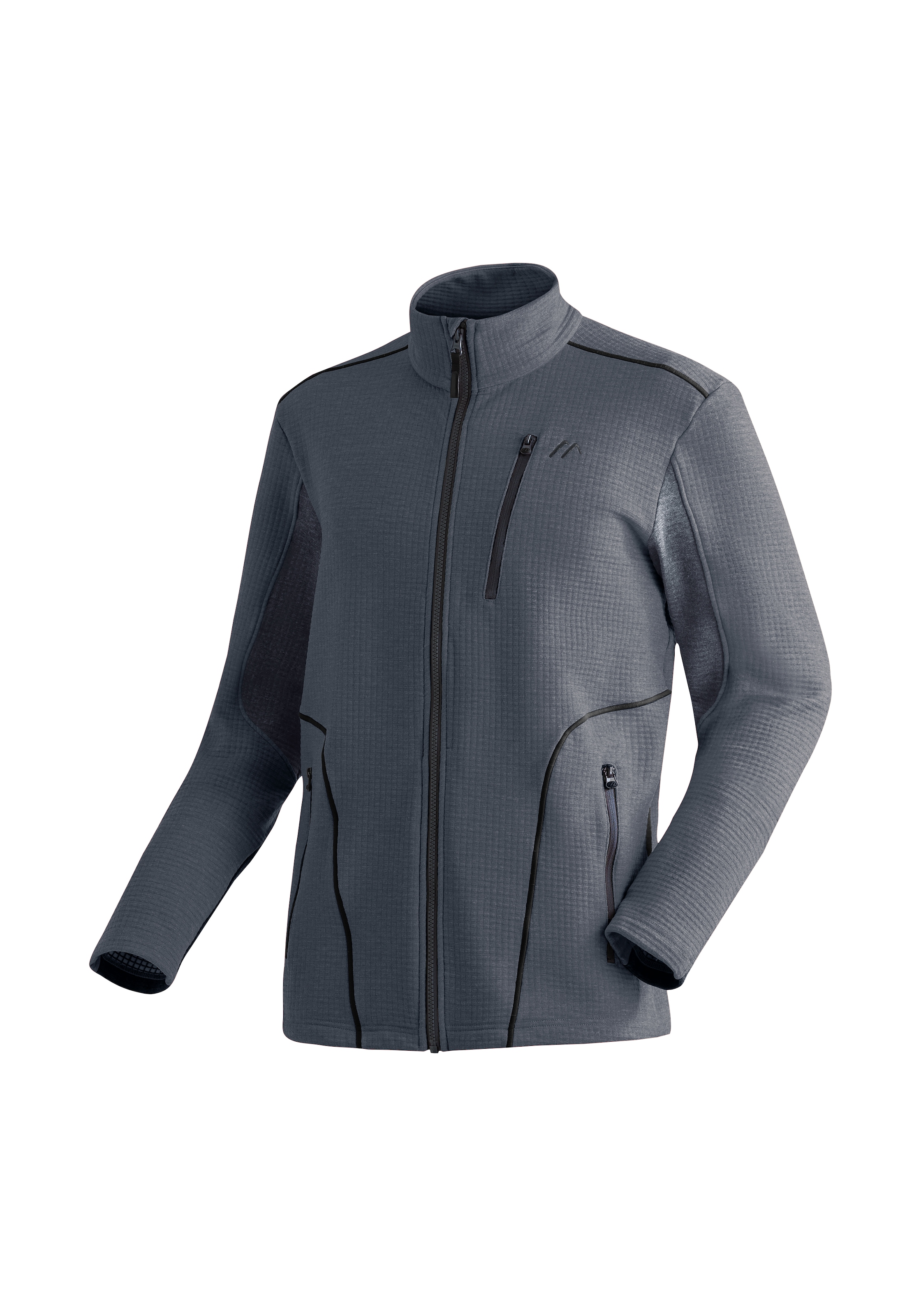 Maier Sports Fleecejacke "Tesila M", Herren Midlayer, atmungsaktiv und schnelltrocknend, 3 RV-Taschen