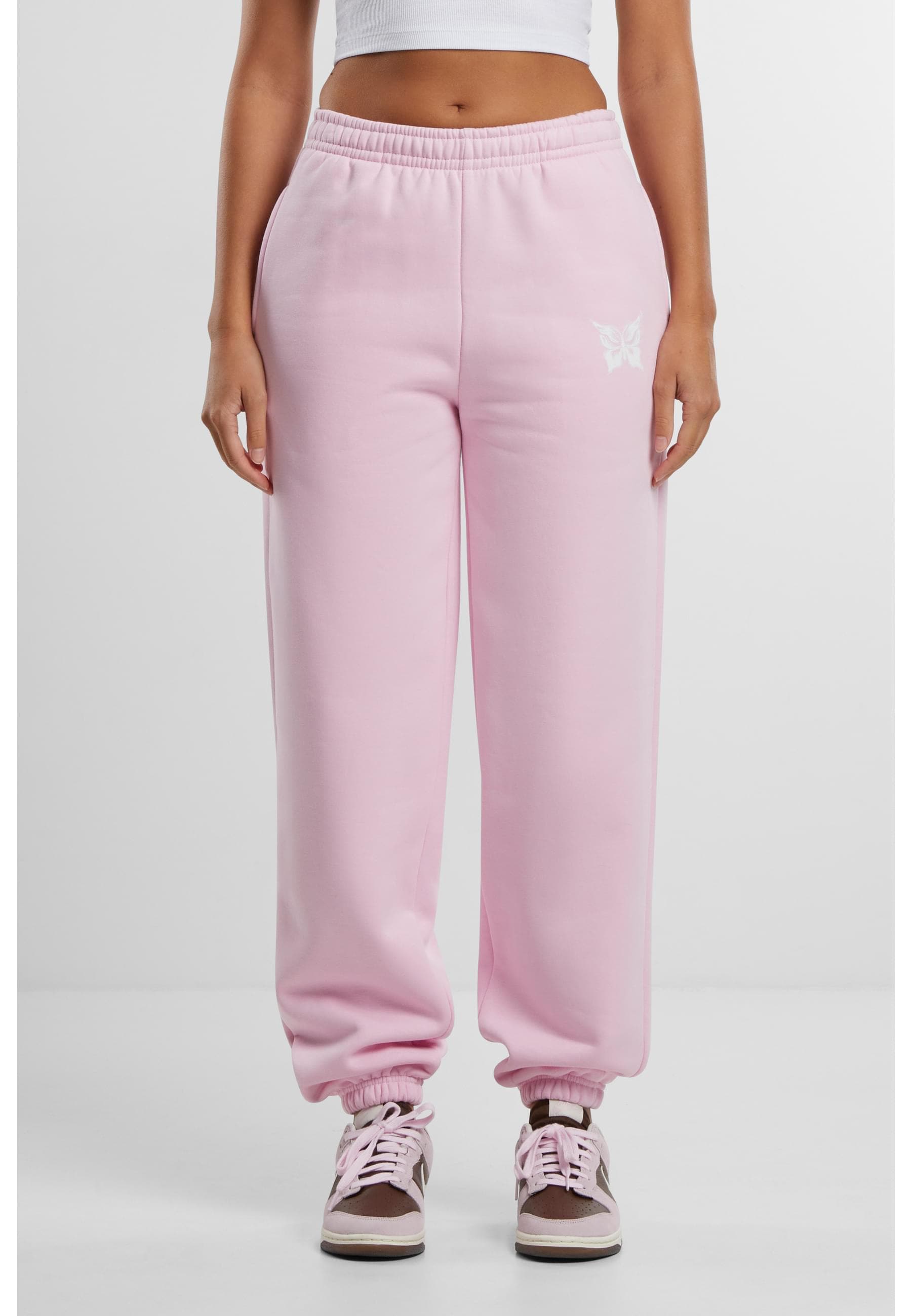 Miss Tee Jogginghose »Miss Tee Karma Butterfly Ladies Fluffy Sweatpants«