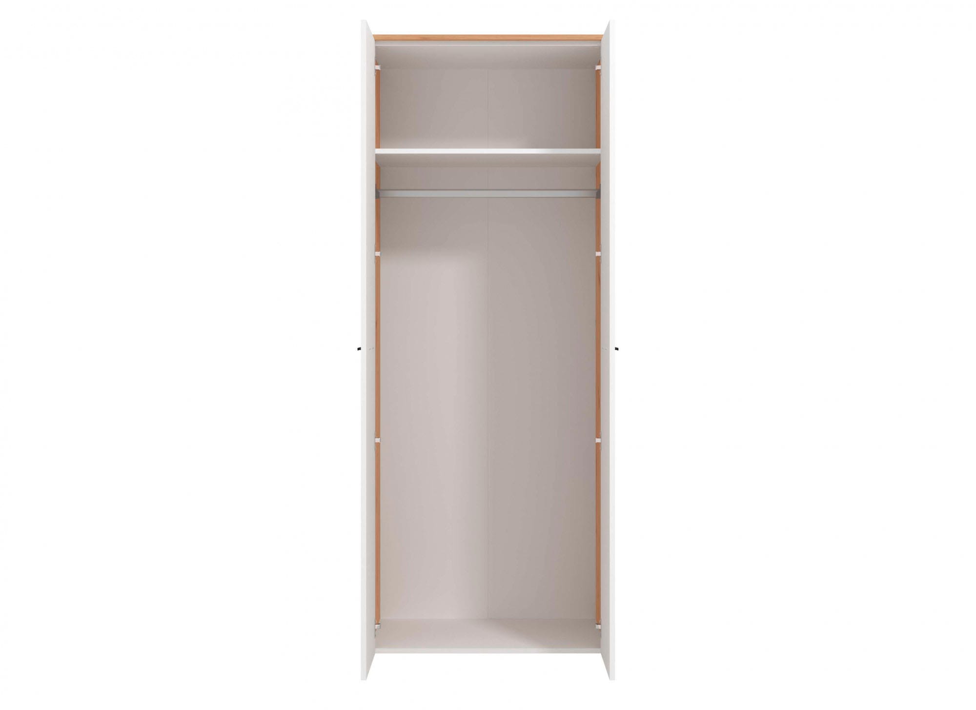 INOSIGN Kleiderschrank »Varadero, FSC®-zertifizierter Holzwerkstoff, Made in Europe«, 2-türig, 80,5/53/203,5cm, weiß-eichefarben