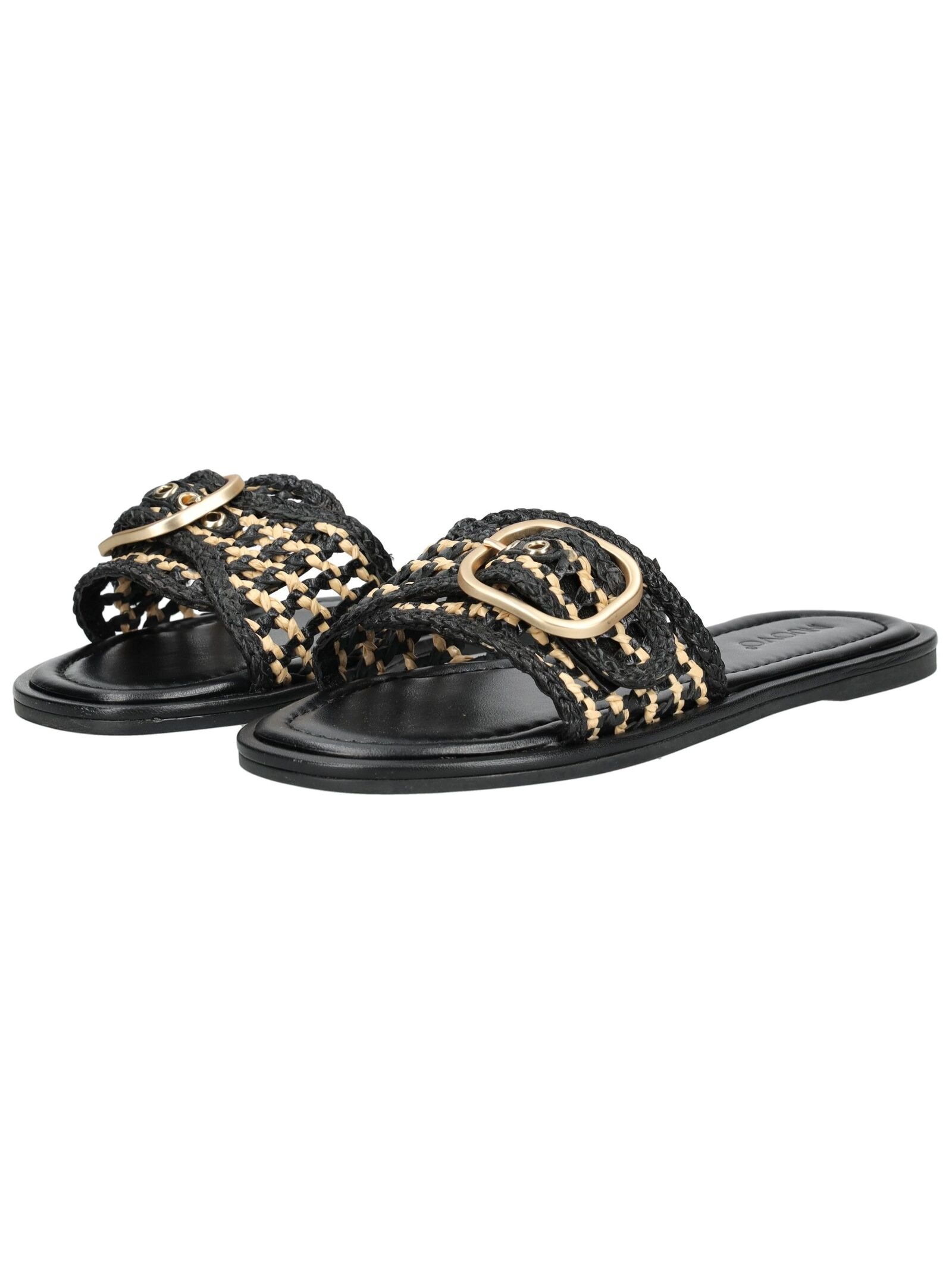 INUOVO Mules Leather Black 38 3