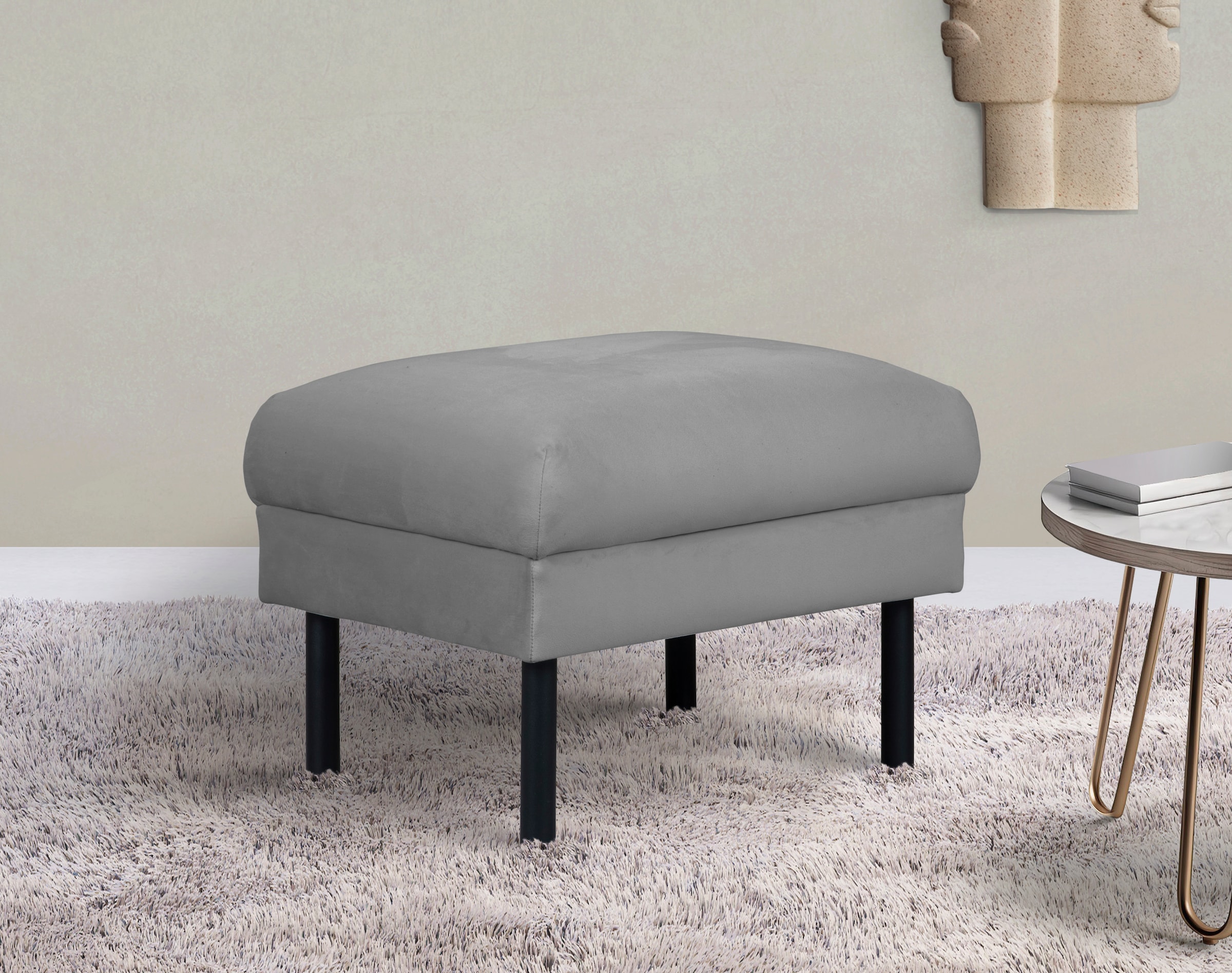 Home affaire Hocker "Lillibeth Polsterhocker, Sitzhocker, Maße B/T/H: 64/50 günstig online kaufen