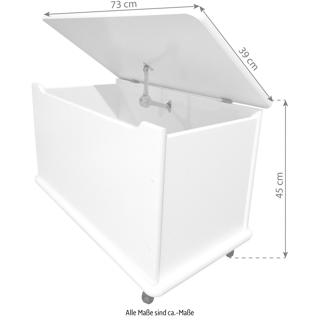 Hoppekids Truhe, (1 St.), Mit Sicherheitsverschluß für den Deckel für maximale Sicherheit