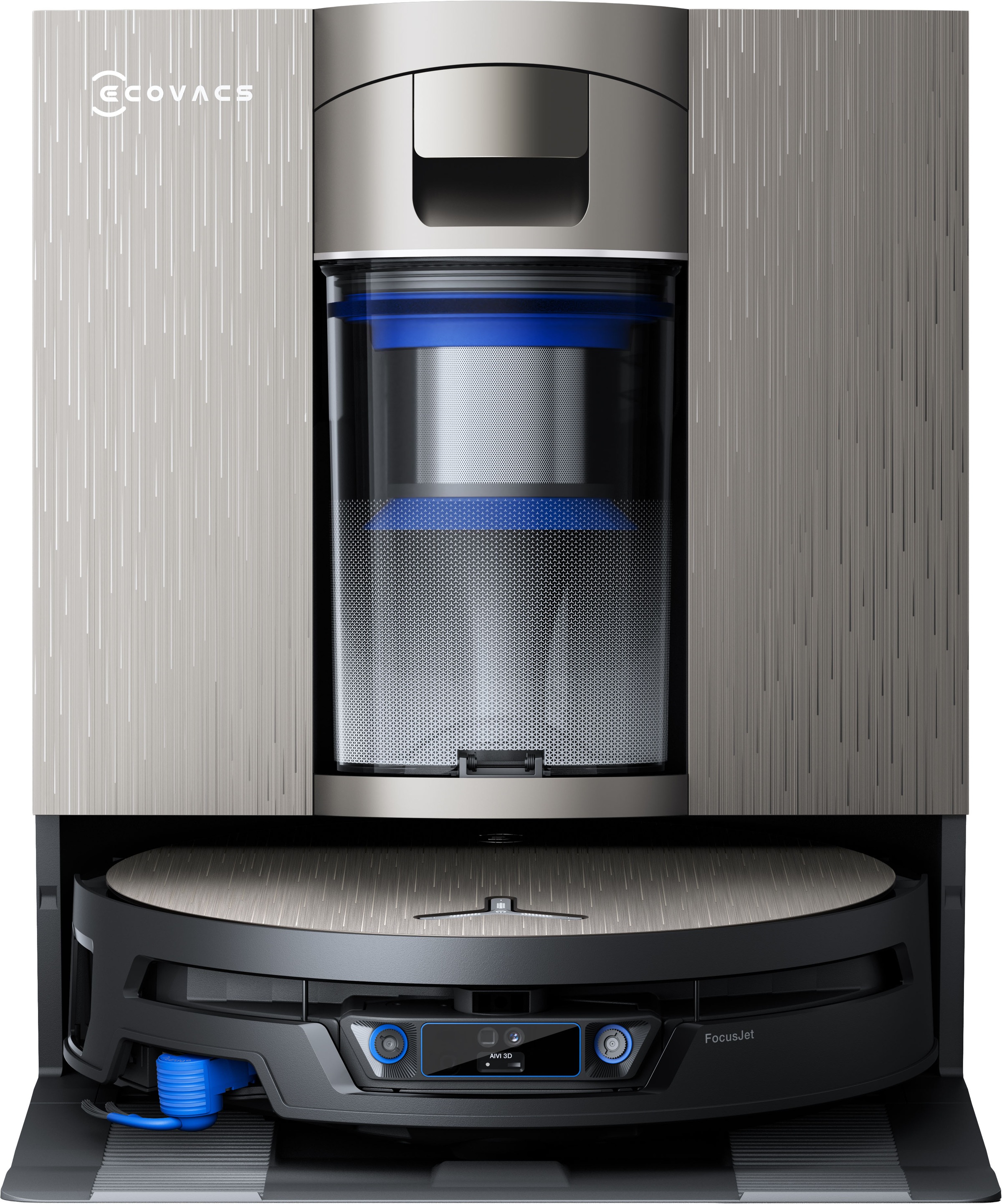 ECOVACS Nass-Trocken-Saugroboter »DEEBOT X12S, inkl. OmniCyclone Station« 27.000 Pa + 53 AW Saugleistung, 27cm Wischrolle