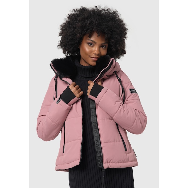 Navahoo Steppjacke »Mit Liebe XIV«, mit Kapuze, Warme gesteppte Damen  Winterjacke mit kuscheligem Kragen für bestellen | BAUR