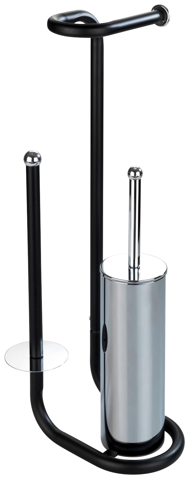 WENKO WC-Garnitur "Universalo" 1 Stk. aus Metall integrierter Toilettenpapi günstig online kaufen