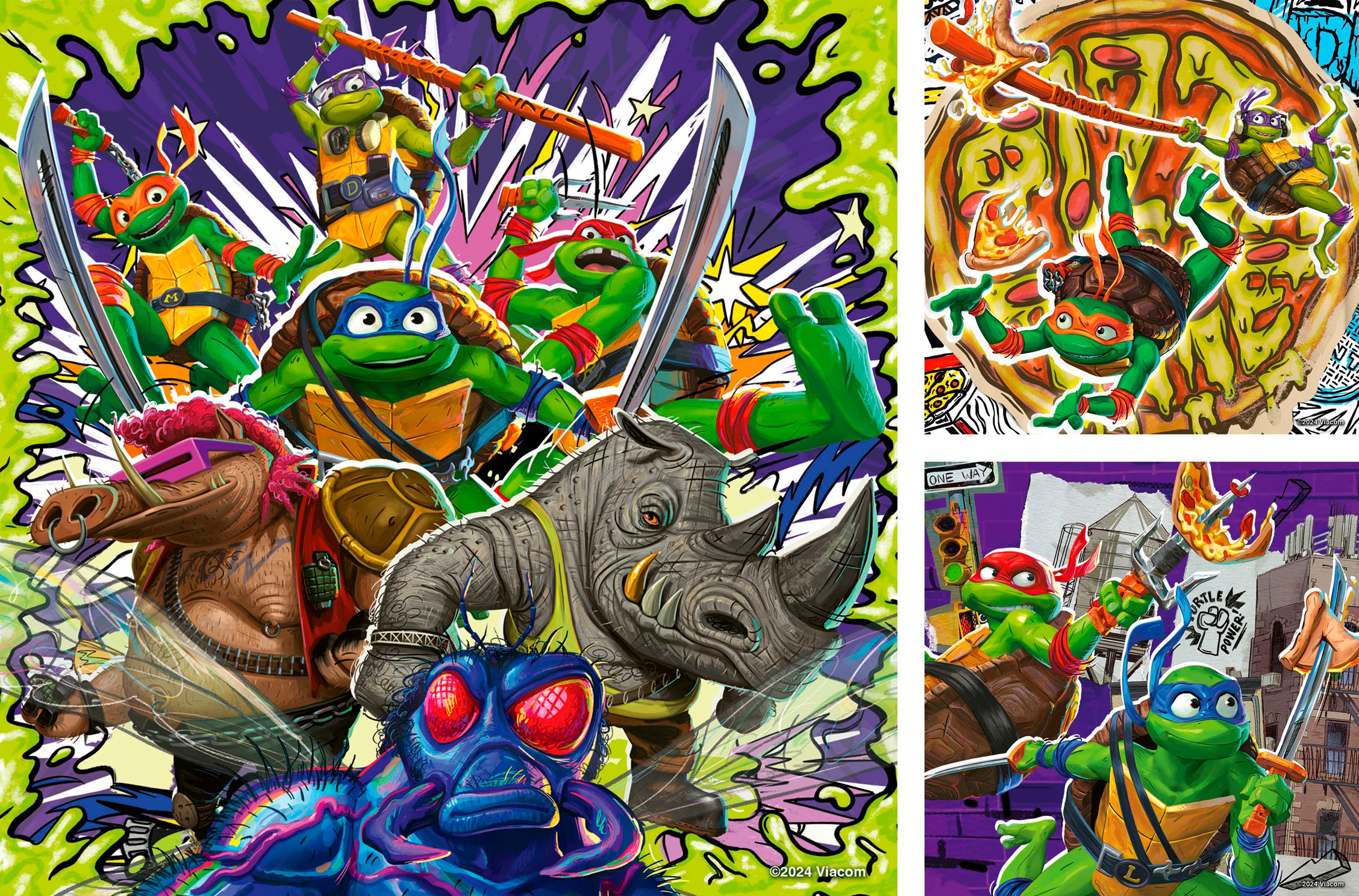 Ravensburger Puzzle »Teenage Mutant Ninja Turtles, Ninja Turtles«, 3 x 49 Teile; Made in Europe; FSC® - schützt Wald - weltweit