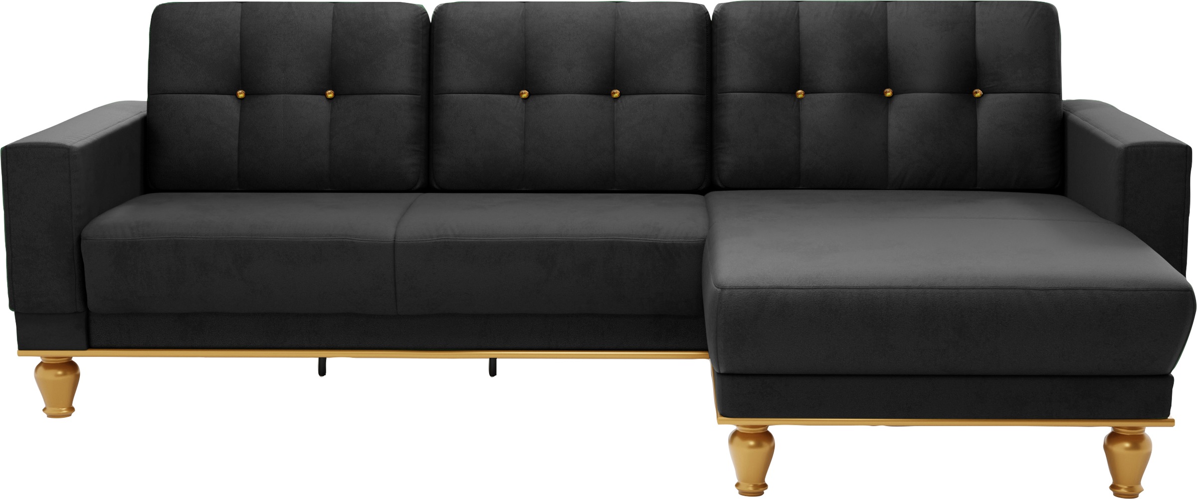 sit&more Ecksofa »Orient 5 L-Form«, mit Strass-Stein, wahlweise mit Bettfunktion und Bettkasten