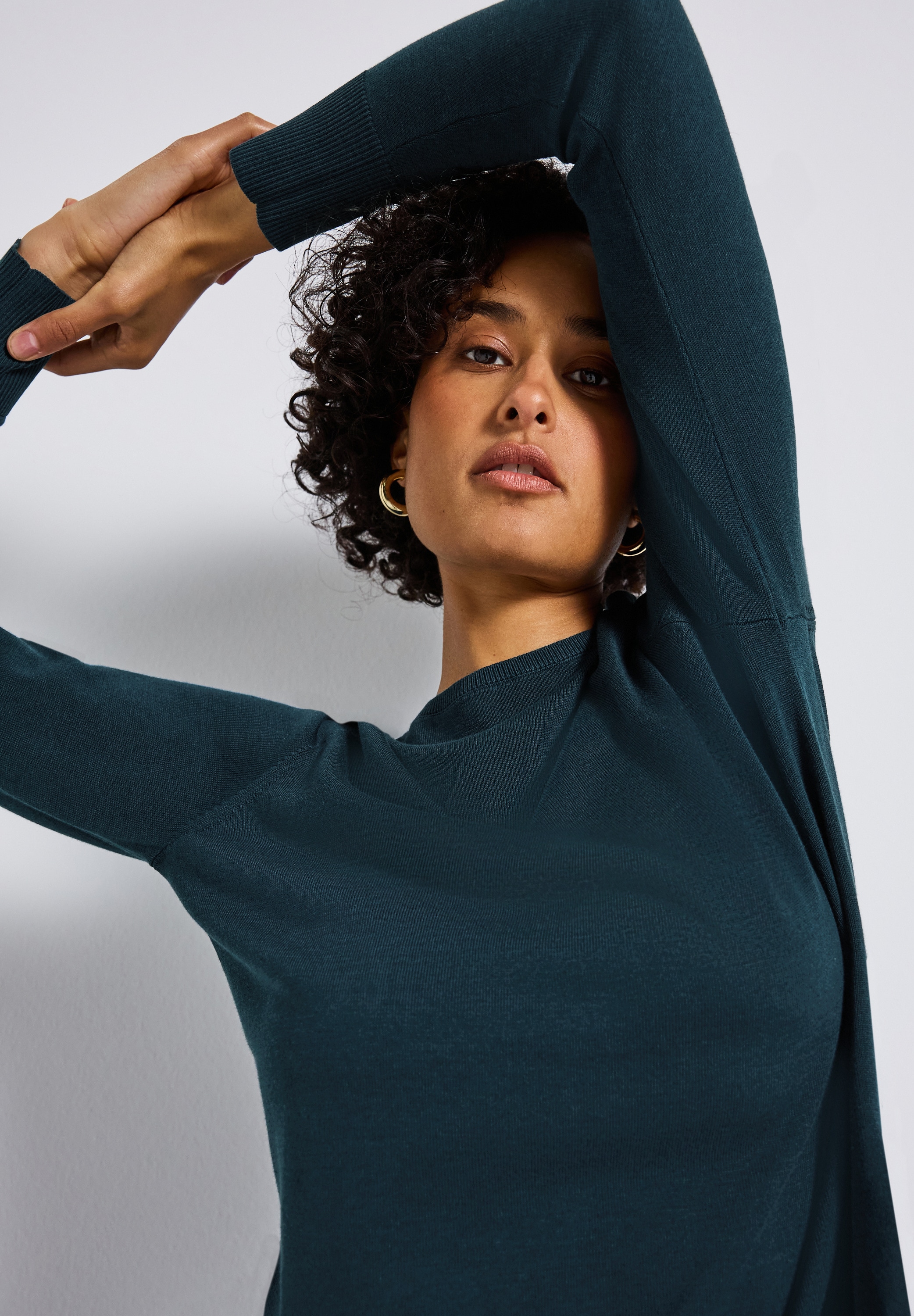 STREET ONE Strickpullover, mit U-Boot-Ausschnitt