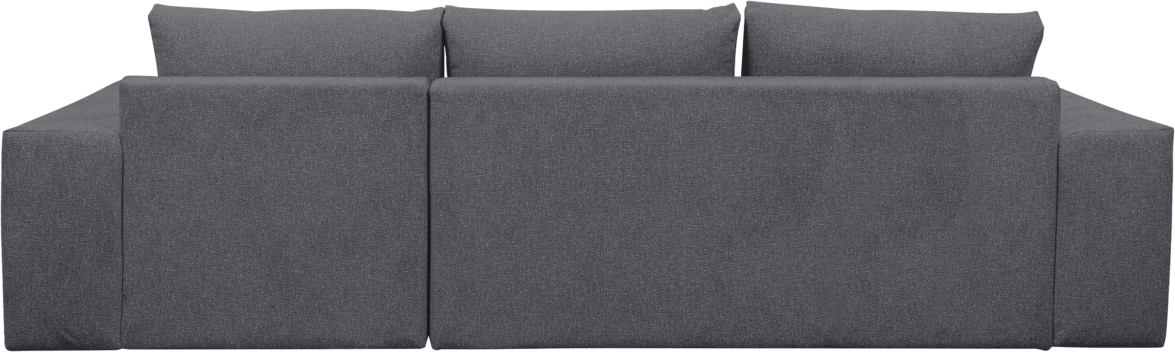 WERK2 Ecksofa »Rozzana Design Ecksofa mit hohem Komfort, zeitlos & elegant, L-Form,«, in kuschelweichen Trendstoffen Cord, Breitcord und Plüsch