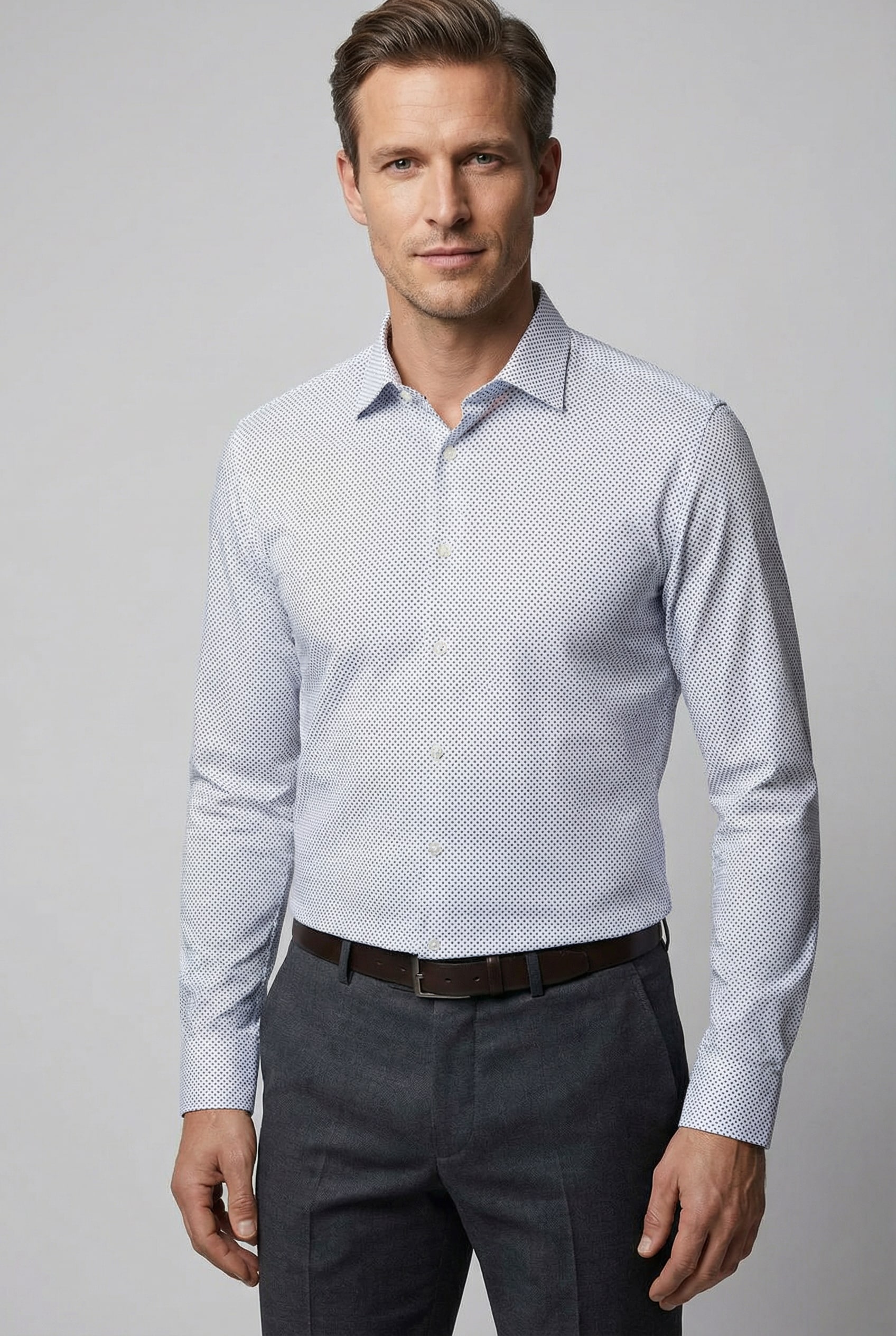 DESOTO Langarmhemd "Jerseyhemd Casual Kent" günstig online kaufen