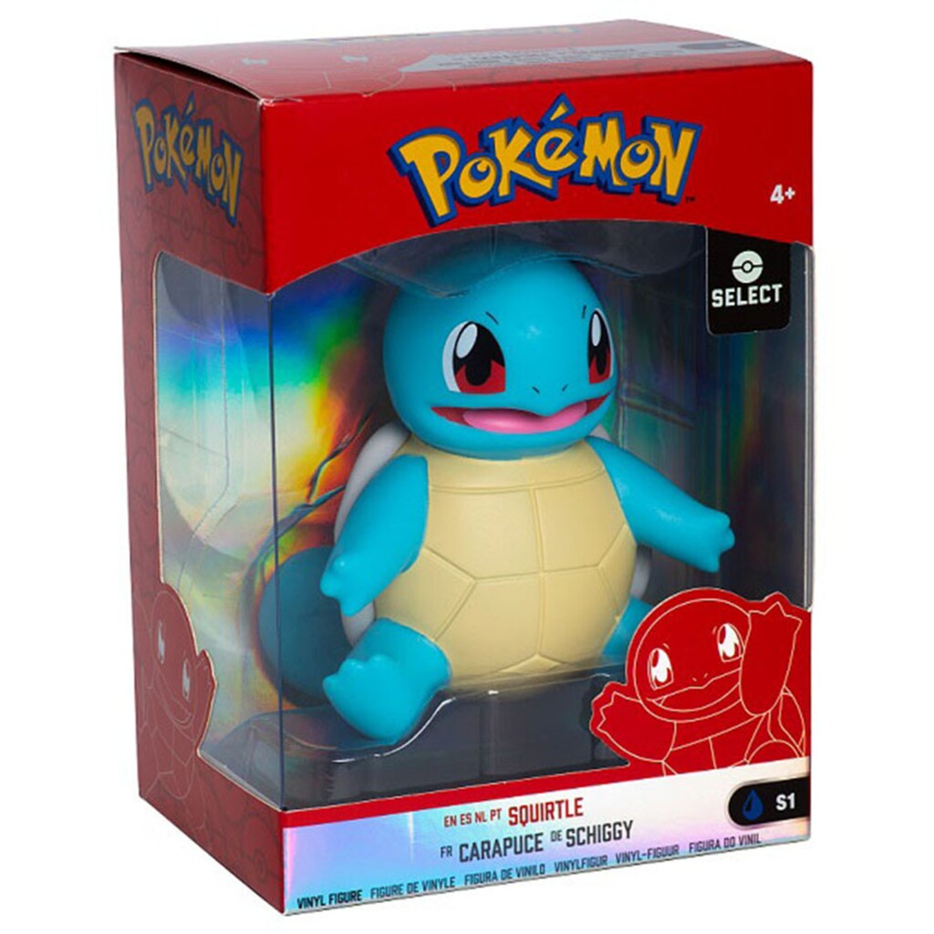 Jazwares Merchandise-Figur »Pokémon - Schiggy - Vinyl Figur 10 cm«, (1 tlg.), aus Vinyl