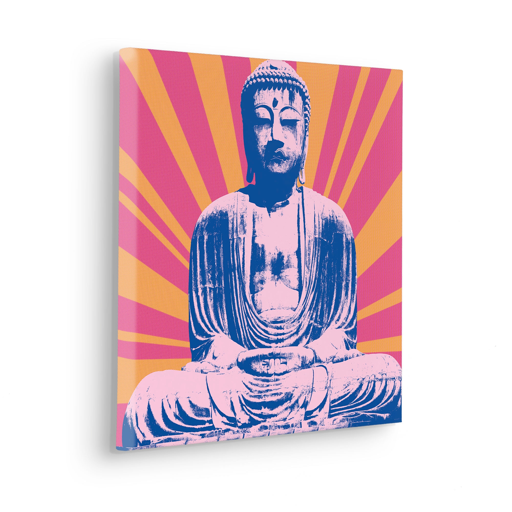 Komar Leinwandbild "Hippie Buddha - Größe 40 x 40 cm", Natur, (1 St.), Keil günstig online kaufen