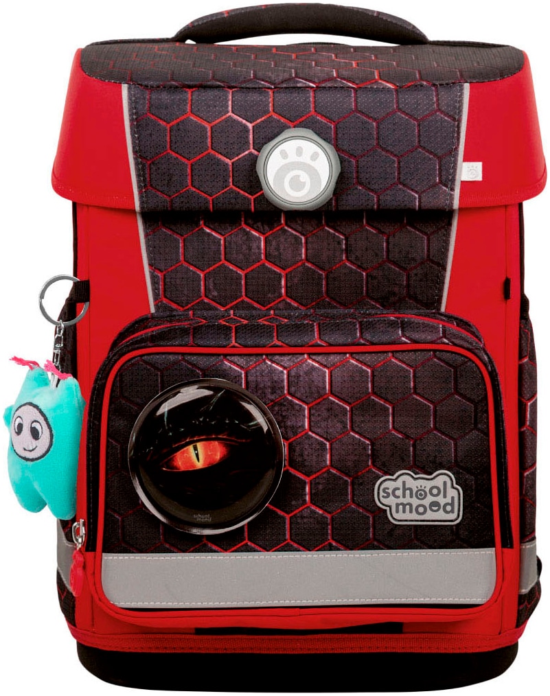 SCHOOL-MOOD® Schulranzen »Champion Pro«, retroreflektierende Flächen, mit LED-Patchy