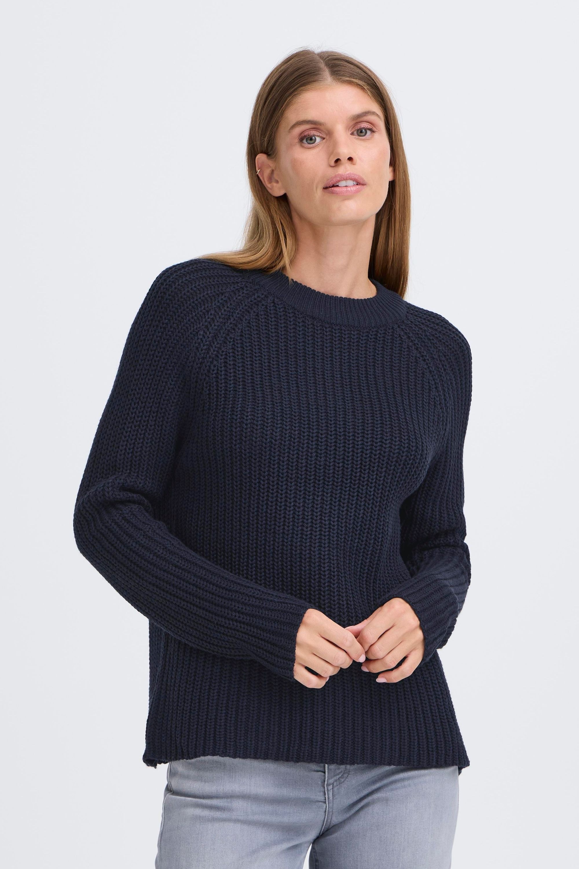 OXMO Strickfleece-Pullover »Strickpullover OXFKANNA«