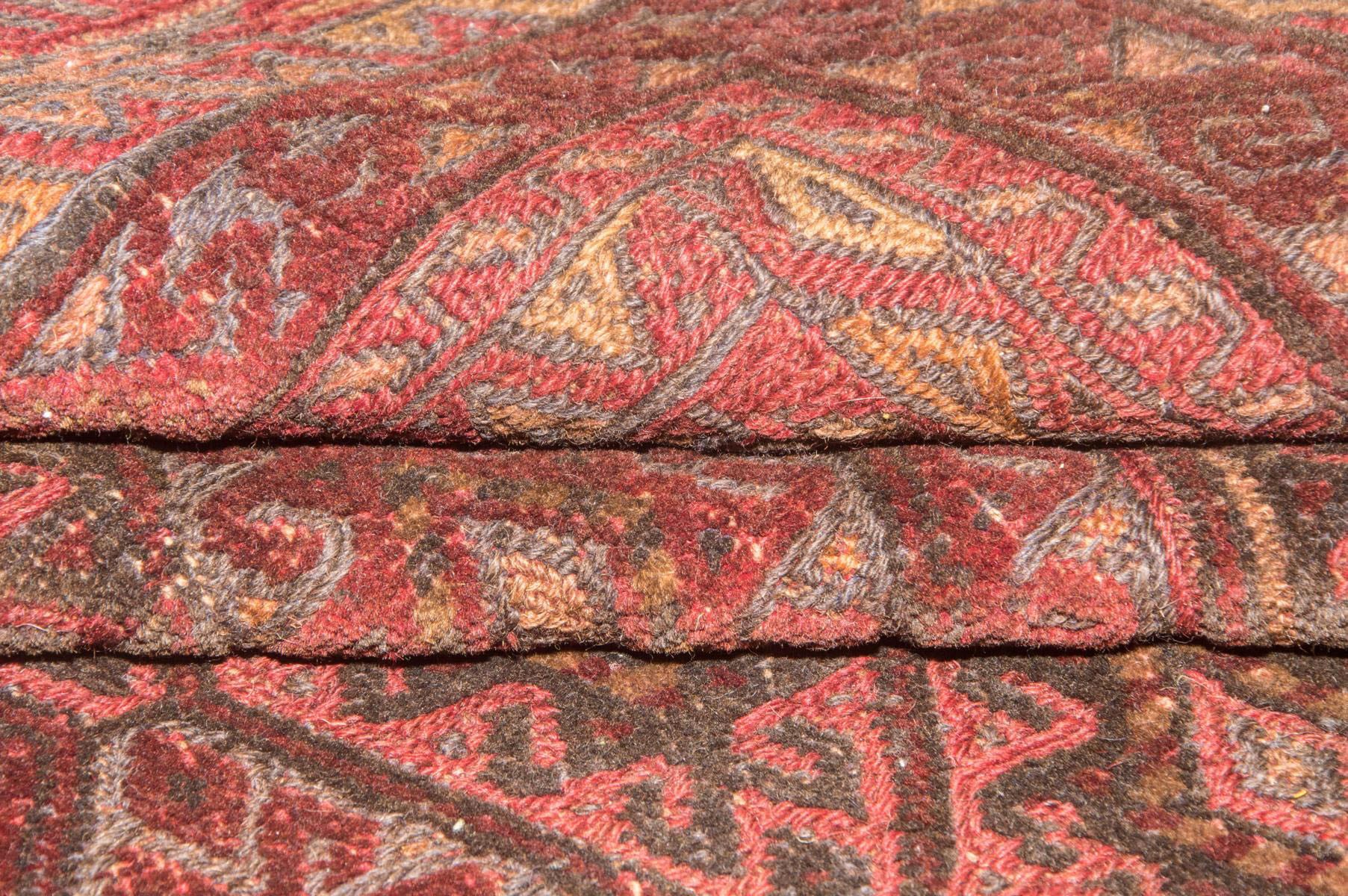 morgenland Wollteppich »Kelim Afghan Teppich handgewebt rot«, quadratisch, Kurzflor
