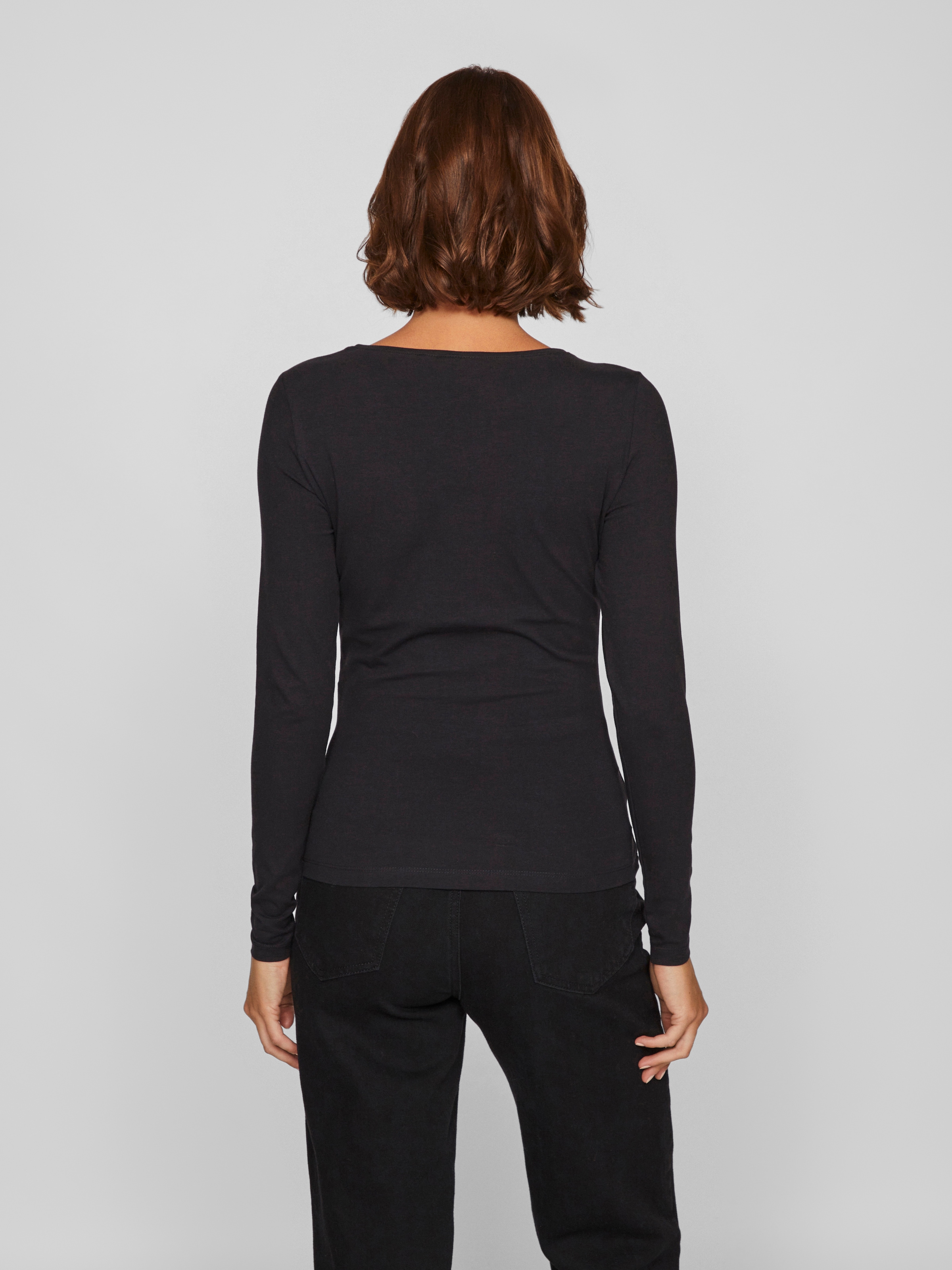 Vila Langarmshirt »VINORA L/S O-NECK TOP - NOOS«