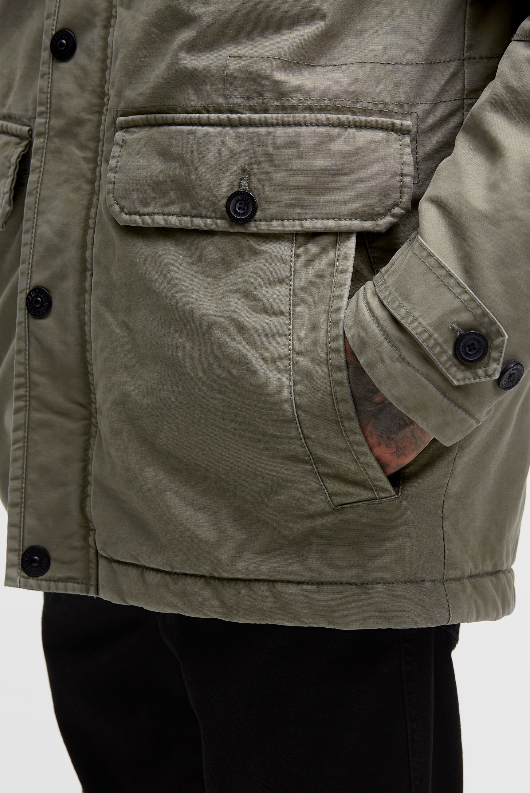 CAMP DAVID Fieldjacket mit Kapuze mit Tunnelband in der Taille