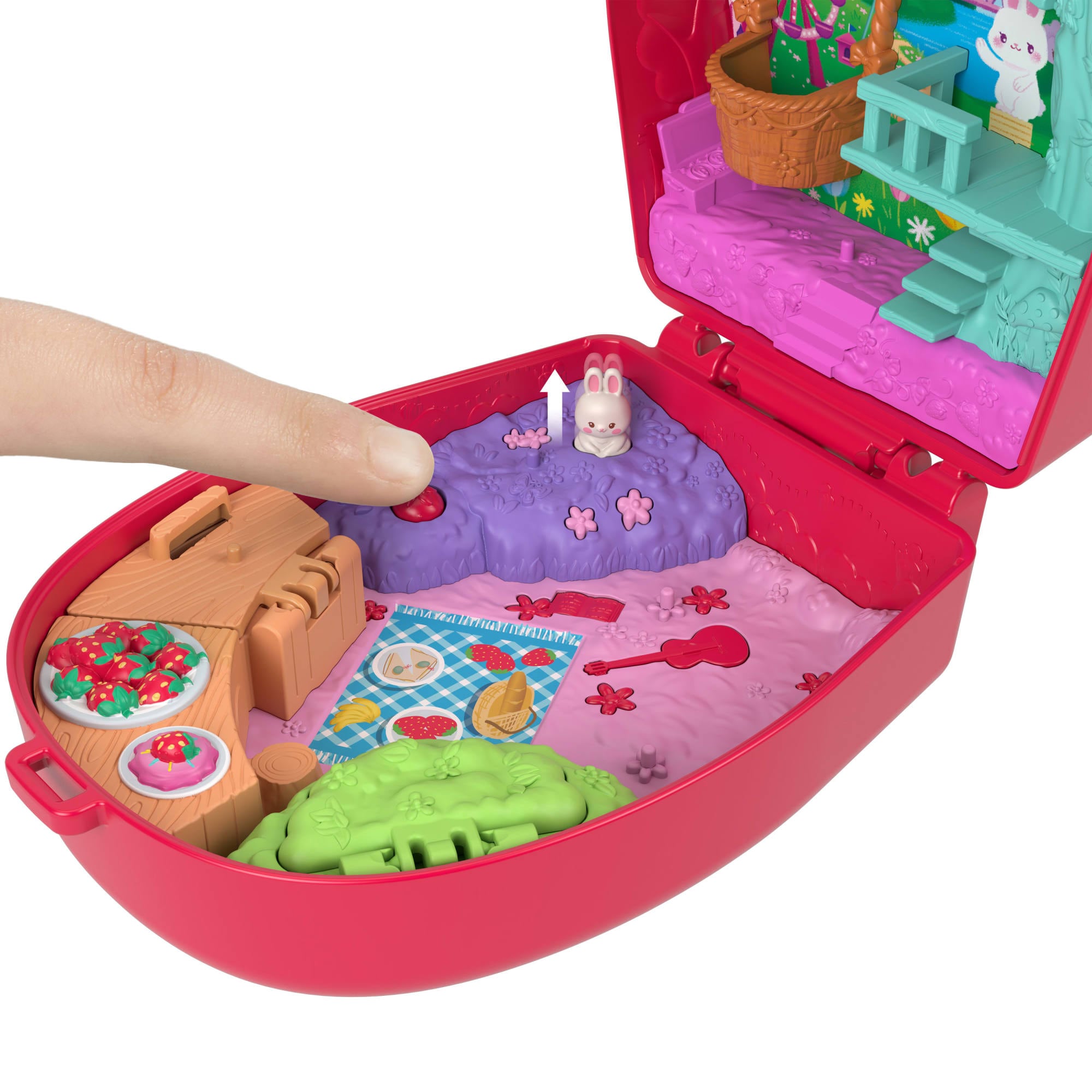 Polly Pocket Spielwelt »Erdbeerhäschen Schatulle«