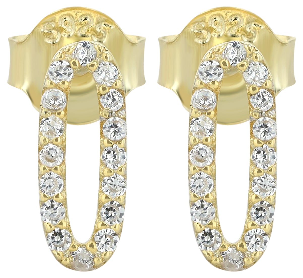 Adelia´s Paar Ohrhänger "Damen Ohrringe – Ohrstecker aus 925 Silber mit Zir günstig online kaufen